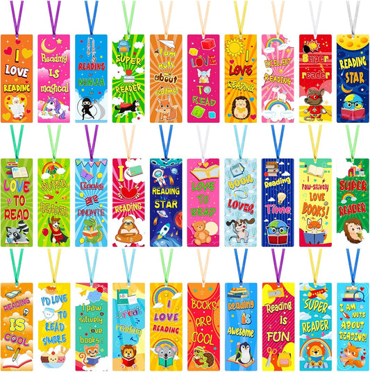 Chinco 120 Pieces Bookmarks for Book Lovers Love Read Bookmarks Supplies Double Sided for Book Lovers Gifts Women Reading