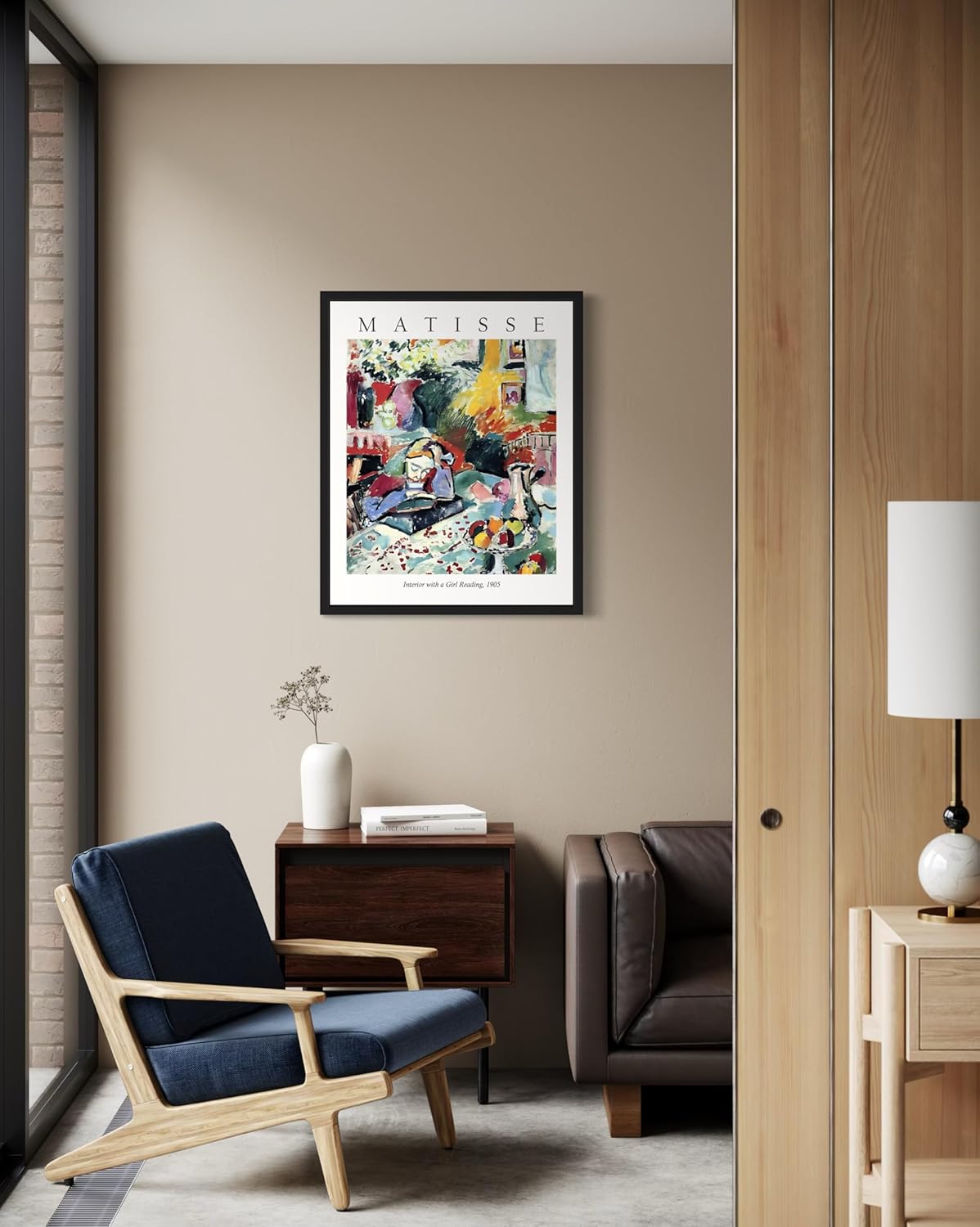 Reading Matisse Art Print Poster, Henri Matisse Wall Art Exhibition For Wall Decor, Decor Bedroom Bathroom Living Room 64 (Reading, 16 x 20 inches, Unframed)