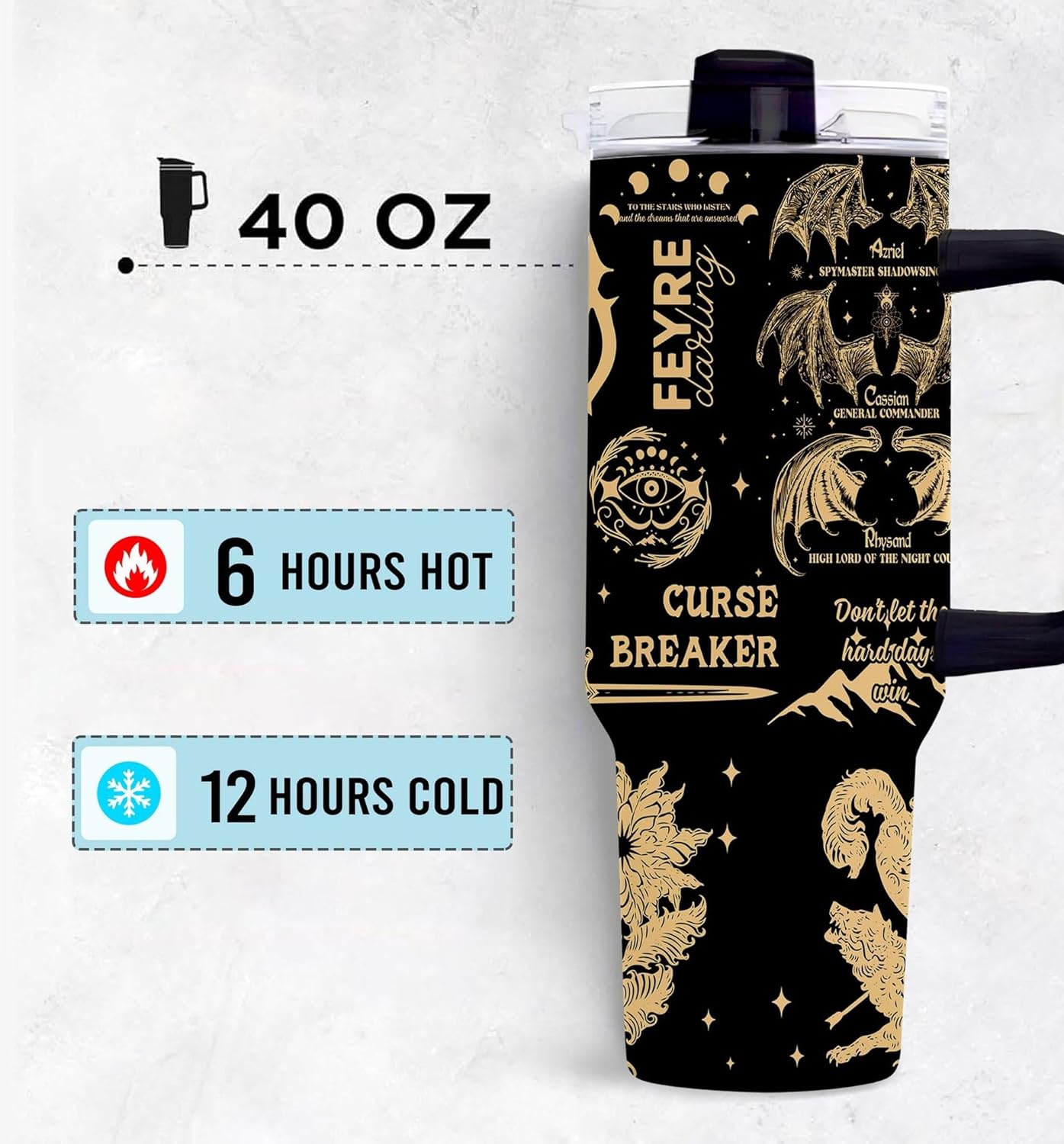 Gifts for Book Lovers - Bookish Gifts For Women - Book Lover Mugs For Men - Book Themed Gifts For Friends on Birthday - Book Reader 40 oz Tumbler for Besties, Coworkers on Christmas