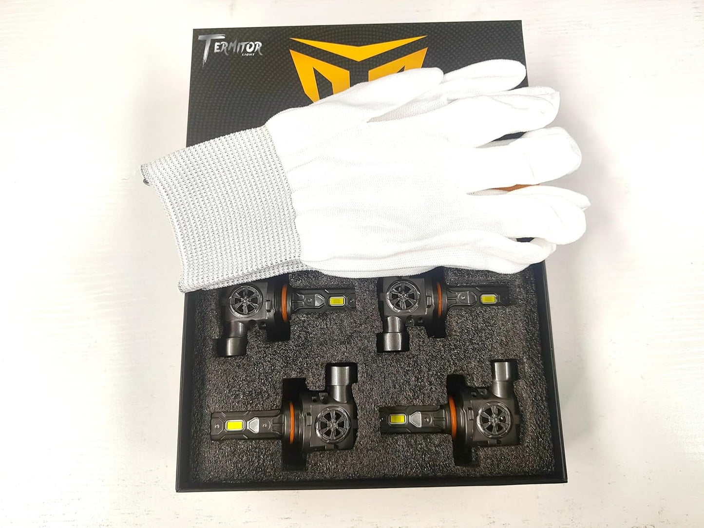9005 9006 Bulbs Combo, 100,000LM 1200% Ultra Bright, True 1:1 Mini Halogen Size, Plug and Play No Adapter, HB3 HB4 Fog Light Conversion Kits, 85000+ Hours Lifespan, Pack of 4