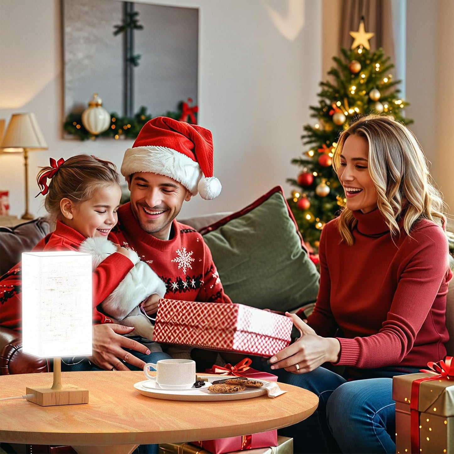 Light Therapy Lamp,10000 Lux Sun Lamp with 3 Color Temperatures, Adjustable Brightness, Timer & Memory Function, Happy Sunlight Lamp, Full Spectrum Light-Brown
