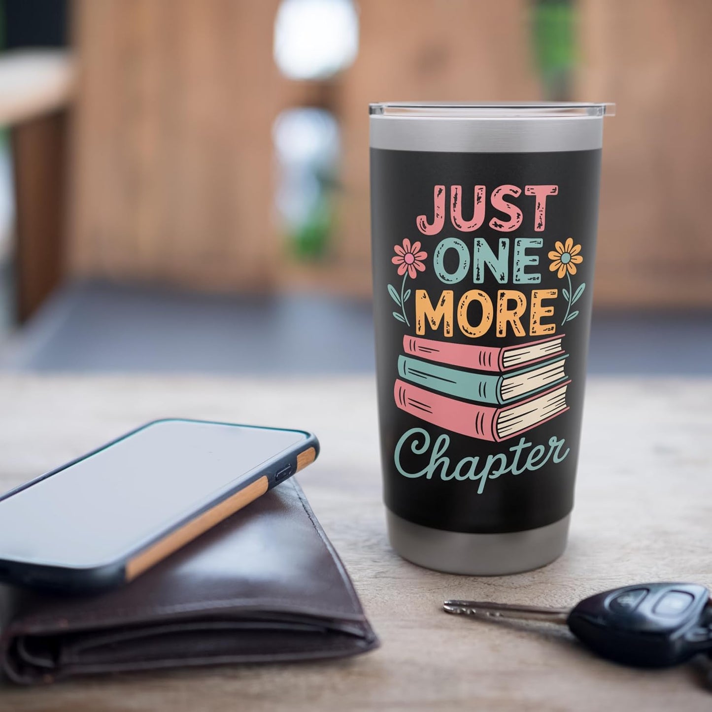 Reading Just One More Chapter Book Stainless Steel Insulated Tumbler