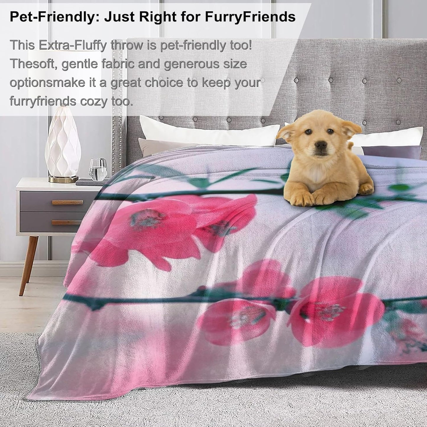 Aesthetic Undersea Dolphin Flannel Blanket - Ultra Cozy, Lightweight Plush Throw for Couch, Bed, Travel, and Office - Warm, Adorable Animal Design Blanket, Ideal Gift for Adults - 50×60 inches