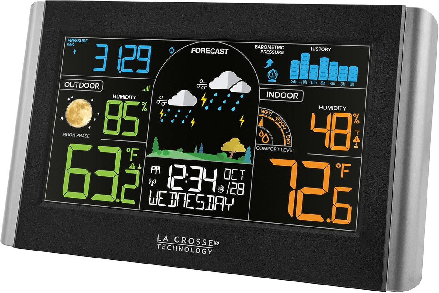 La Crosse Technology S77925-INT Wireless Color Weather Station