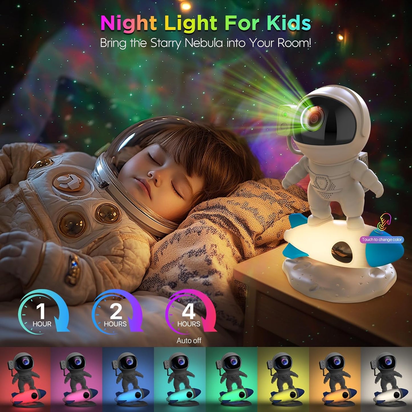 Astronaut Galaxy Projector with Bluetooth Speaker & White Noise, App & Remote Control Star Projector, Galaxy Projector for Bedroom Adults Kids, Spaceman Night Light for Gaming Room, Home Theater