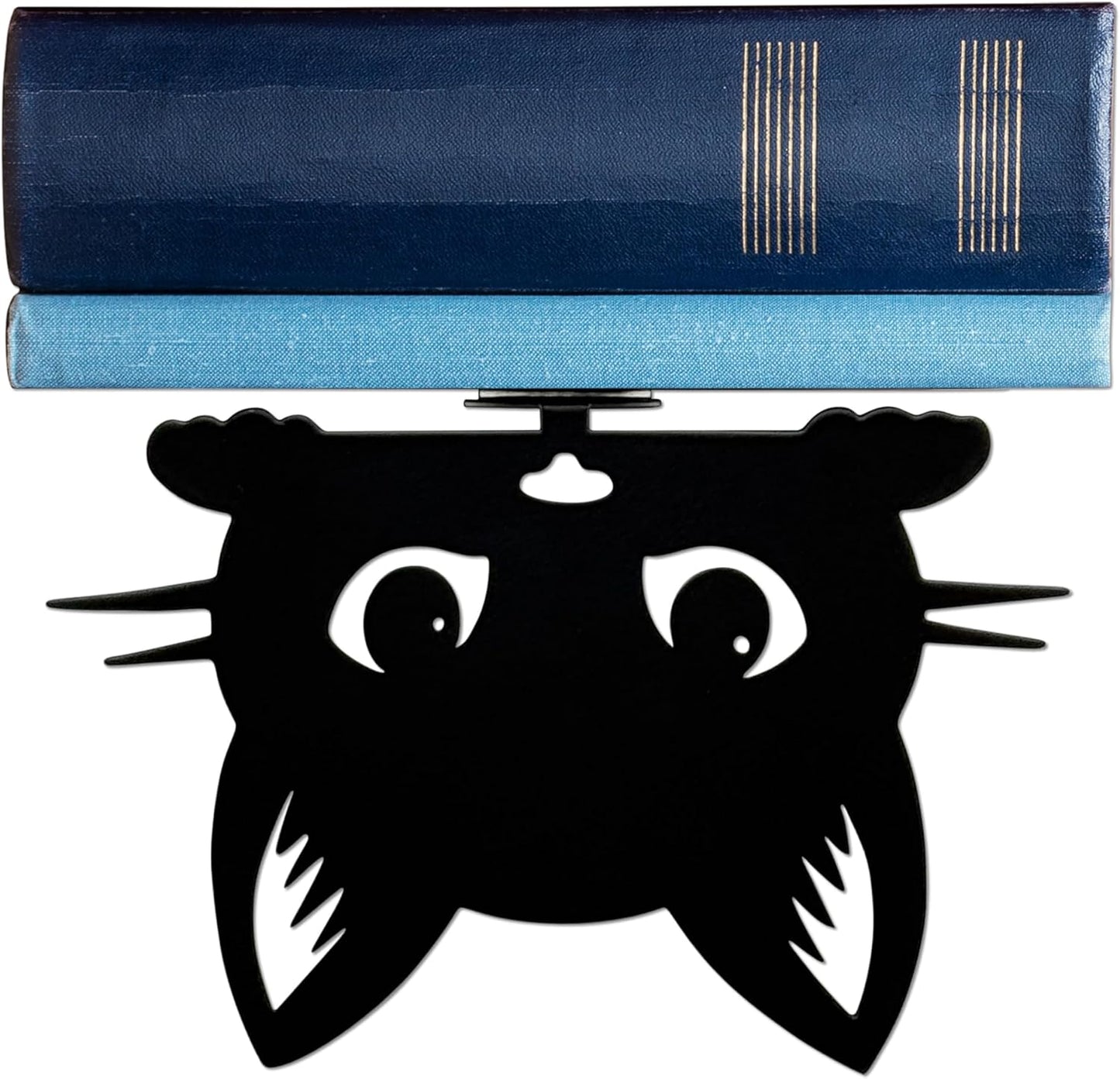 Metal Cat Floating Book Shelves for Wall, Creative Cat Book Decor, Invisible Bookshelf Wall Mounted, Unique Gifts for Cat Lovers