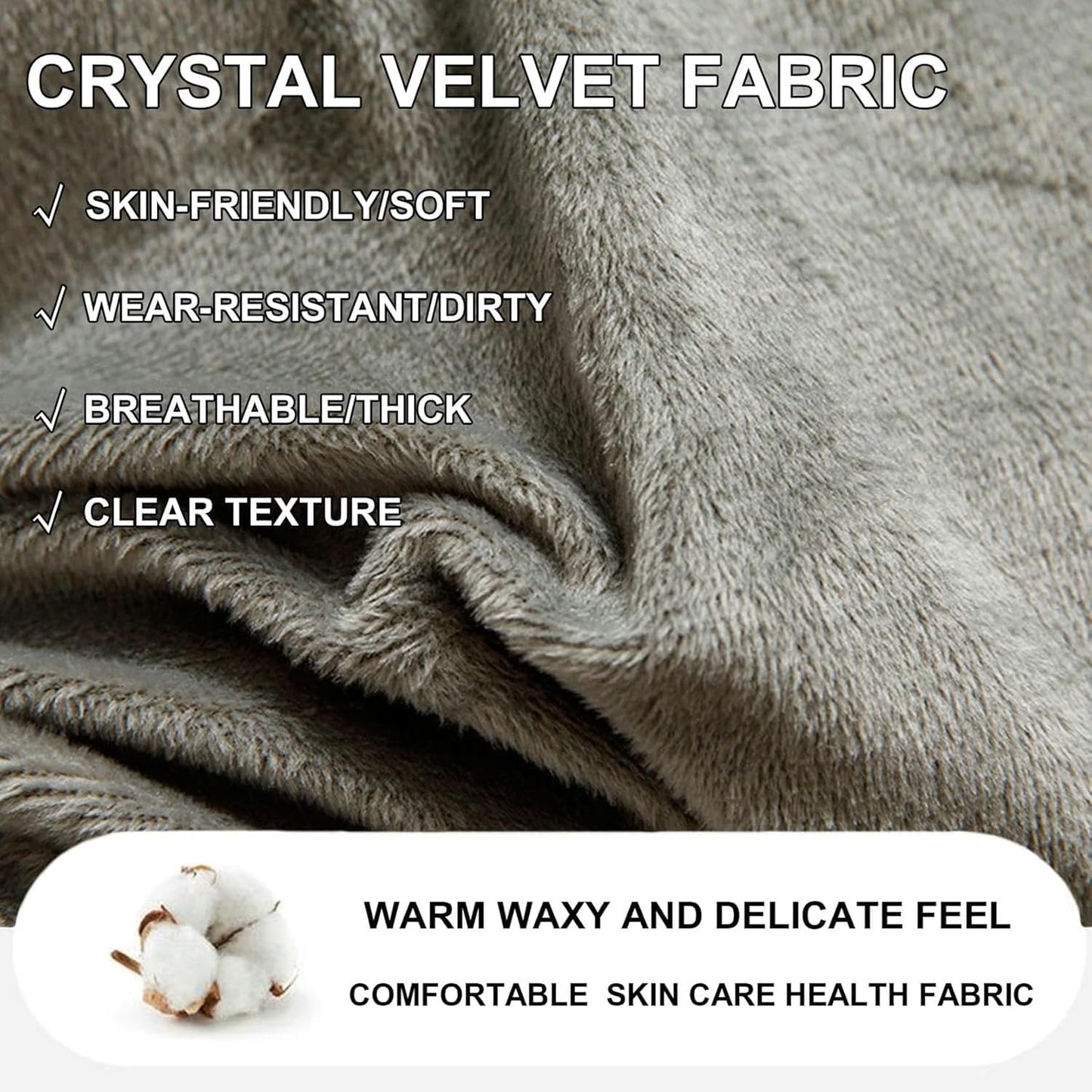 AMNOOL Reading Wedge Pillow,Crystal Velvet Headboard Cushion Large Backrest,Full Bed Rest Support Bolster Daybed Bunk Bed Dorm Cushion with Removable Cover-1-