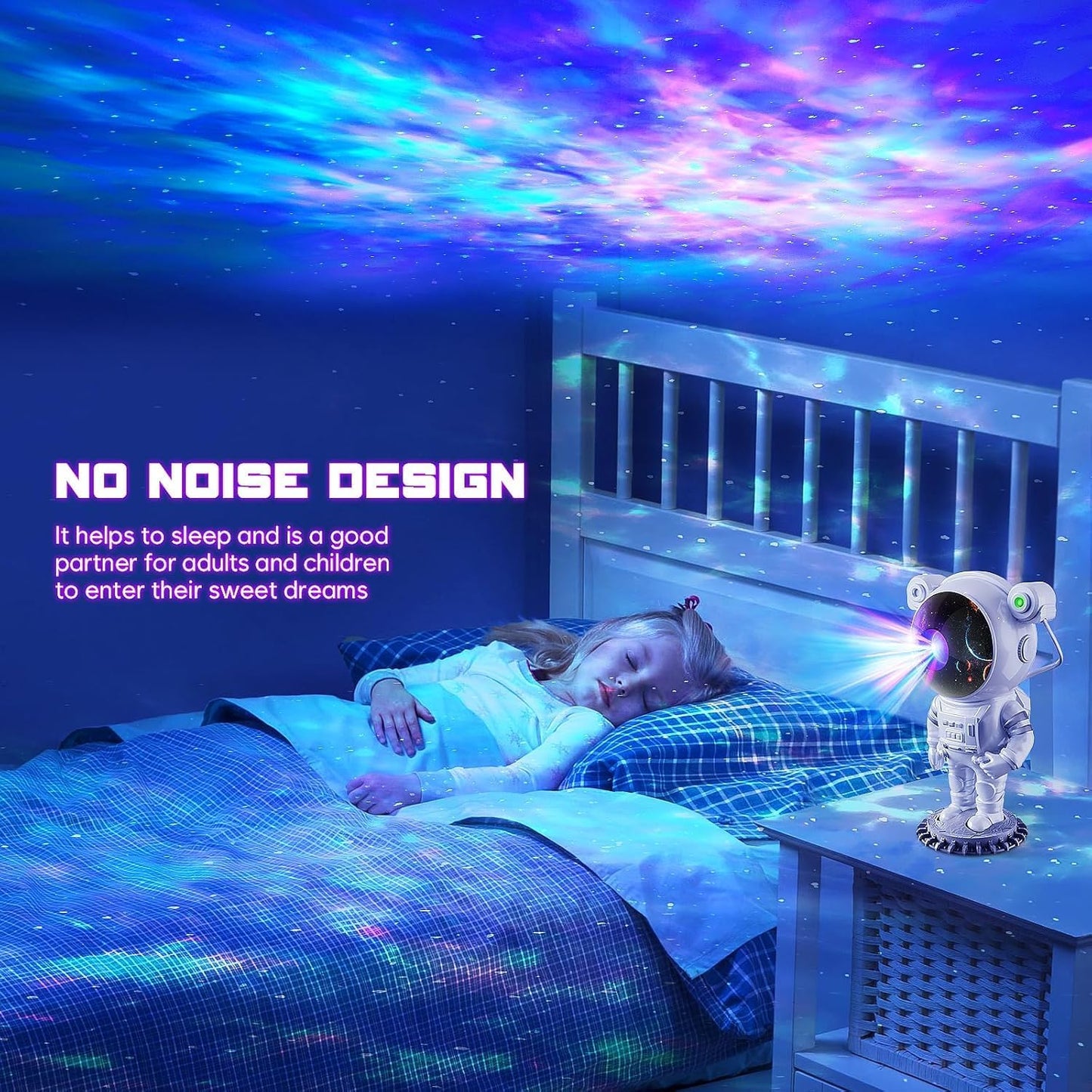 Astronaut Projector, LED Starry Sky Galaxy Projector, Night Light with Remote Control & Timer, Star Light Projector with Nabula Christmas Gift for Kids Adult for Bedroom, Room Decor, Party