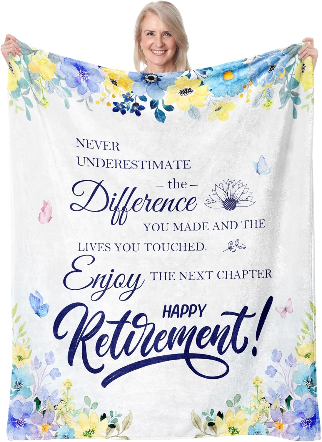 Retirement Gifts for Women 2025, Teacher Retirement Gifts for Women, Funny Retired Gifts for Woman Coworkers, Funny Retired Gifts for Woman Christmas Throw Blanket 60"x50"