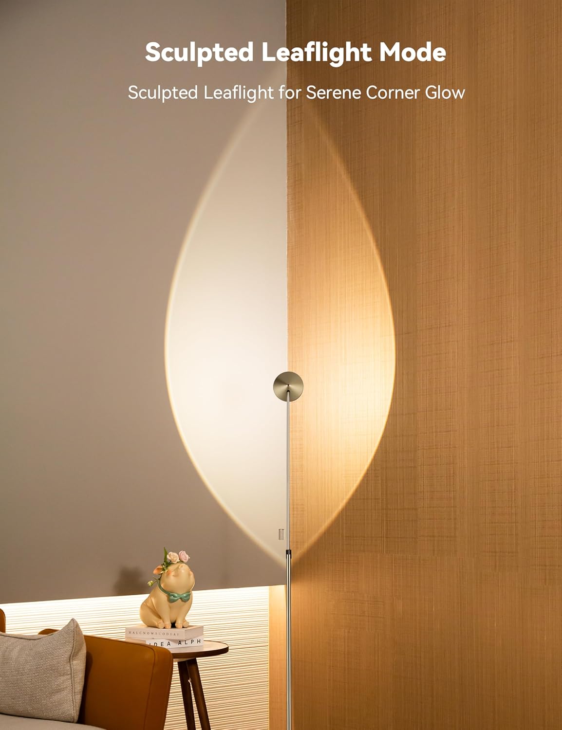 Tubicen Gold Floor Lamp, Flexible Up and Down Rotateble 150 Degree, 3-Stage Touch Dimmable LED Corner Floor Lamp for Bedroom, Adjustable Heights, Modern Standing Lamp for Reading, Sewing, Crafting