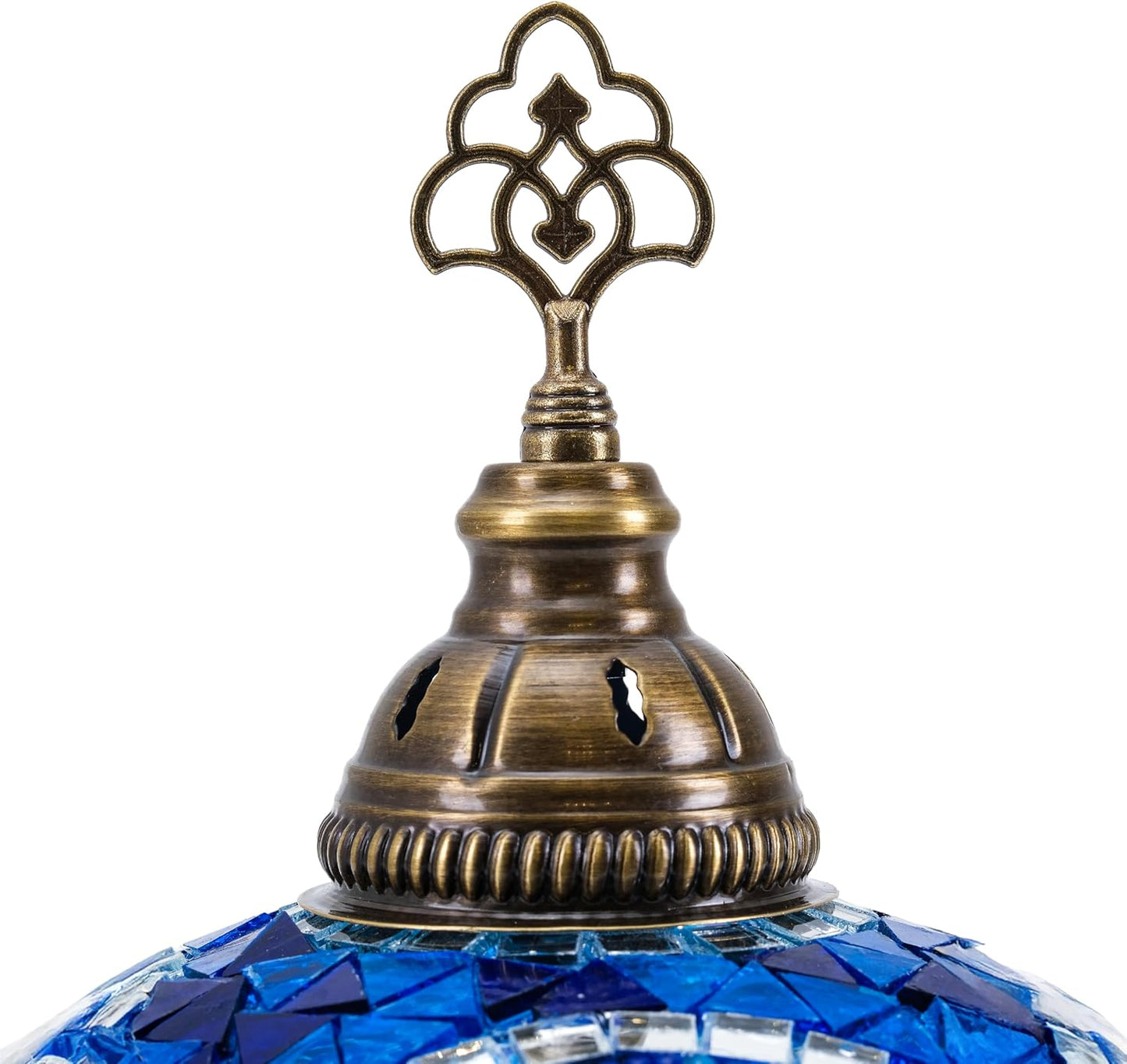 Mozaist Turkish Lamp, Mosaic Table Lamp, Antique Moroccan Decorative Glass Bohemian Vintage Lamp Shade, Small Desk Tiffany Bedside Stained Glass Lamp with US Plug and E12 Socket