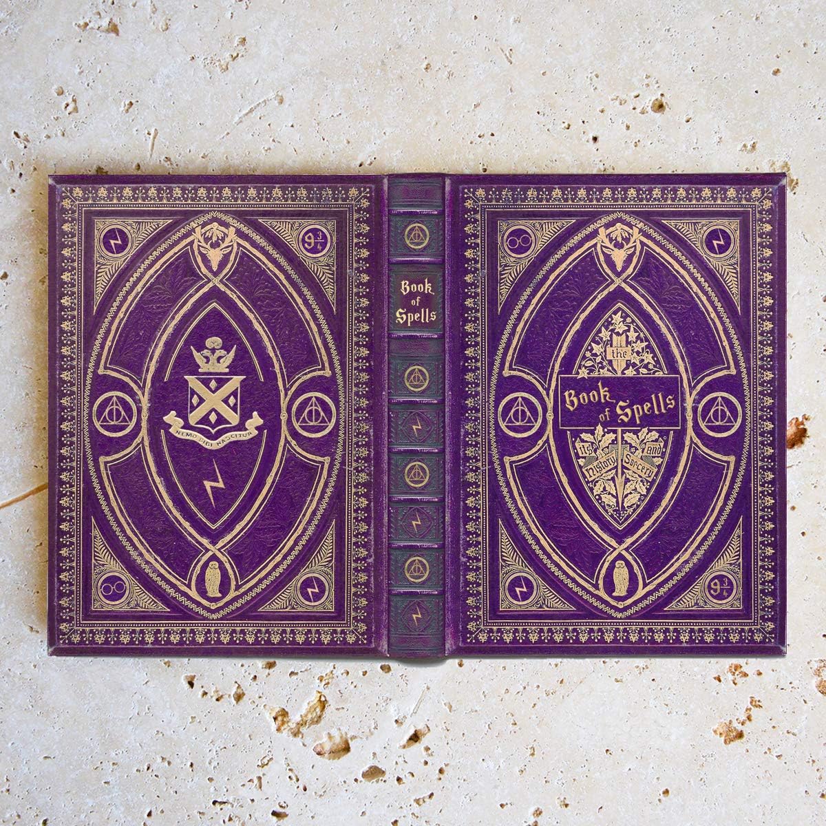 KleverCase Universal Book Cover for eReader Devices with 6 to 6.8 Inch Screen. Works with kobo, Nook, Kindle, Kindle Paperwhite, Sony, storytel and More. (Book of Spells)