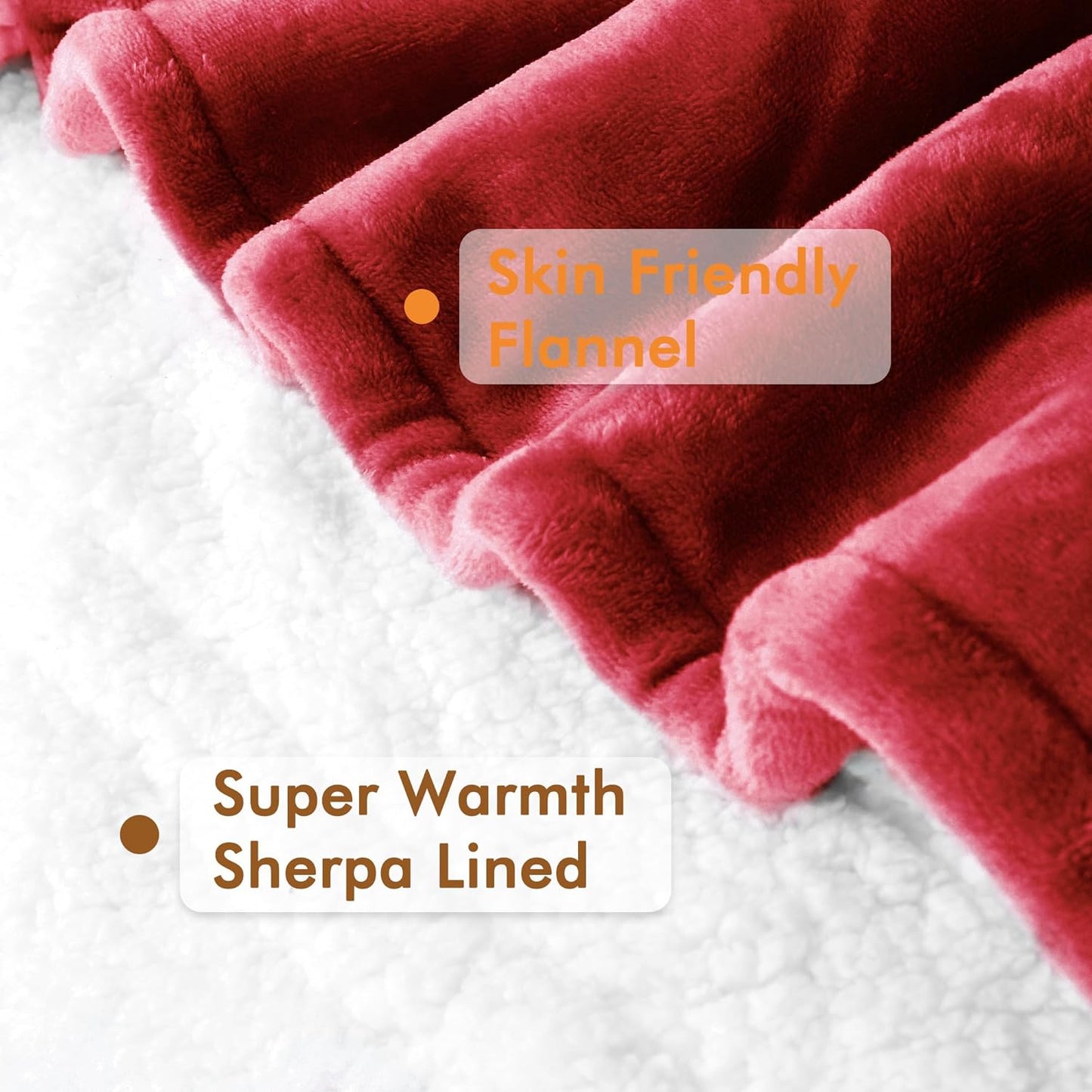 Tirrinia Sherpa Wearable Blanket With Sleeves, Full Body Throw Reading Wrap TV Blankets
