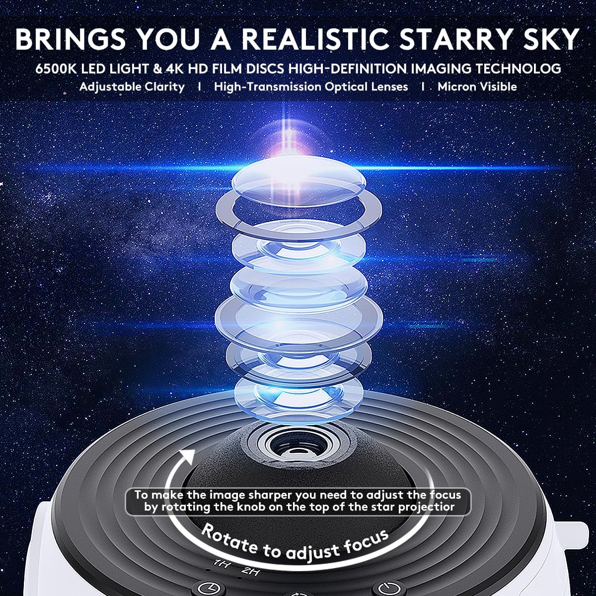 Planetarium Galaxy Projector13 in 1, Galaxy Light with 360° Rotating, Space Projector Nebula Star Night Light for Kids Adults Bedroom Ceiling Decor, Home Theater, Holiday Gift