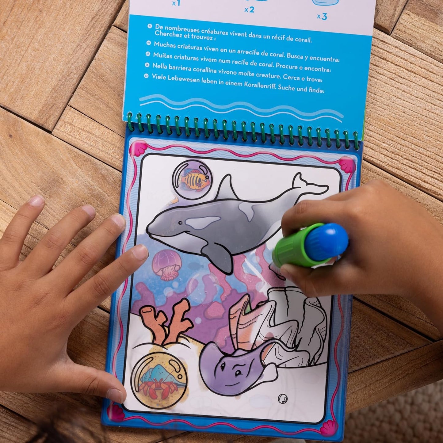 Melissa & Doug On the Go Water Wow! Mess Free Coloring Book, Reusable Water-Reveal Activity Pad, Animals, Travel Toys, Party Favors, For Toddlers & Kids Ages 3+ - FSC Certified