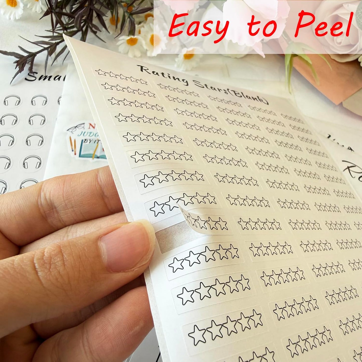 Reading Tracker Bookmark Stickers - 8 Sheets of 6x8 Inch Book Reading Progress Stickers for Planners, Journals, and Logs Perfect for Book Lovers, Students, and Read Challenges
