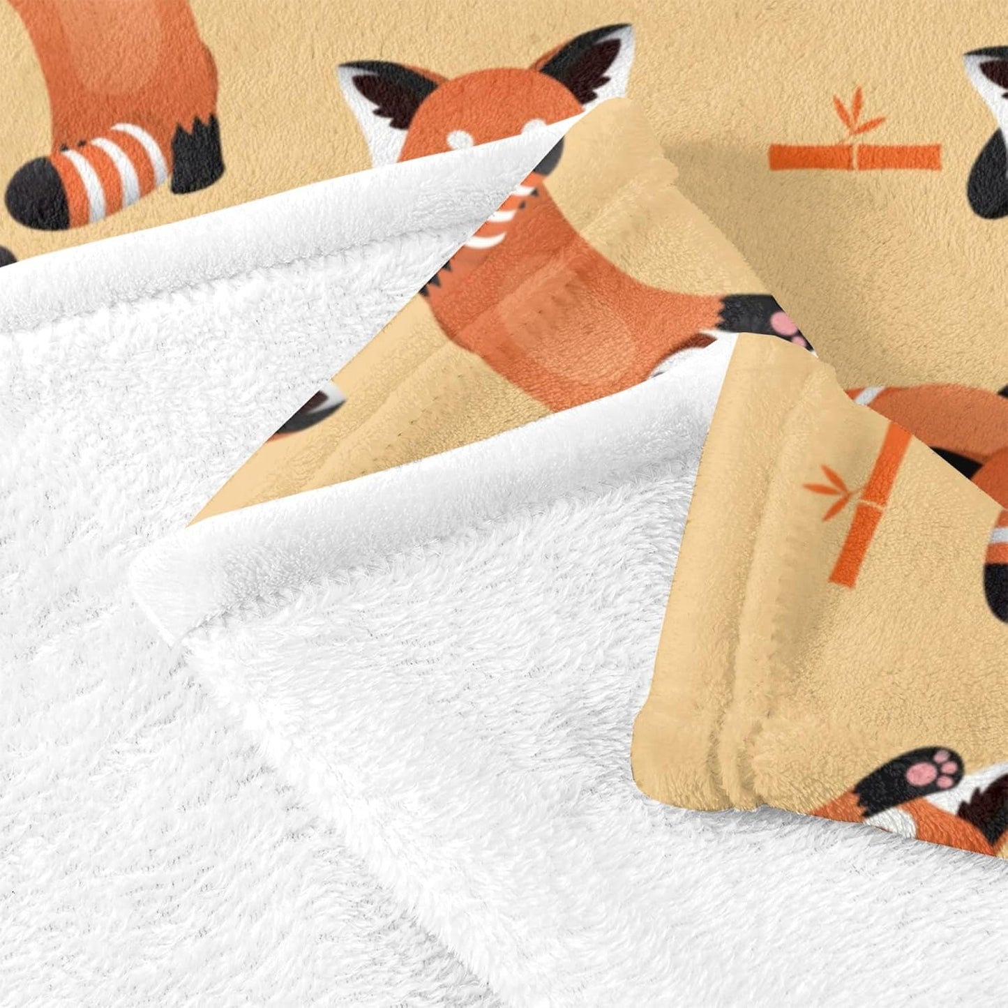 Red Panda Ultra Soft Blanket, Cute Animal Red Panda Cartoon Fuzzy Flannel Throw Blanket Cozy Plush Blanket for Couch Home Bed Kids Adult Christmas Birthday Gifts Travel Office Blanket 80x60 inches