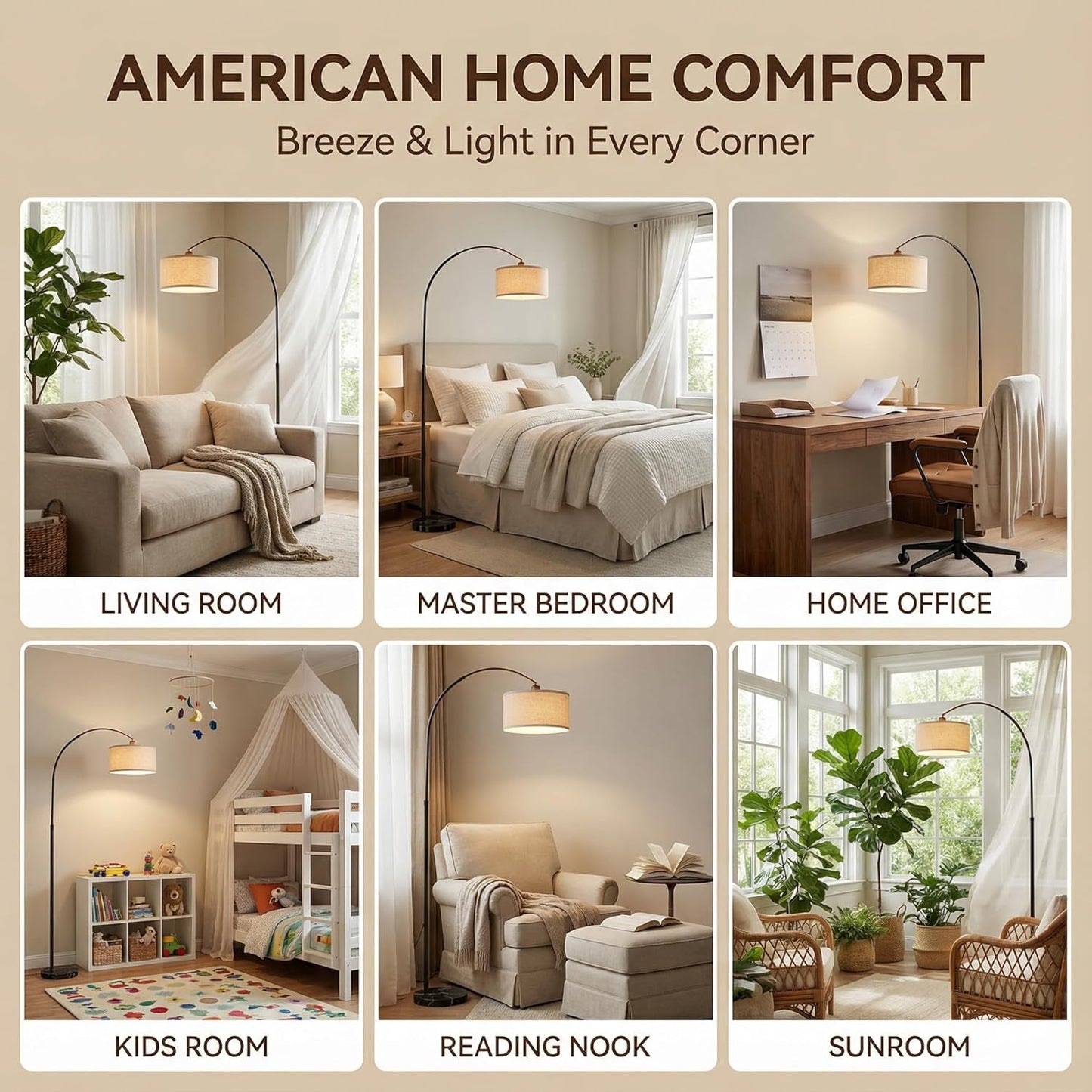 Arc Floor Lamp with Fan Head, Dimmable Floor Lamps with Remote, 3 Color Temperatures Adjustable Standing Lamp, Bright Reading Floor Lamp with Marble Base for Living Room Bedroom