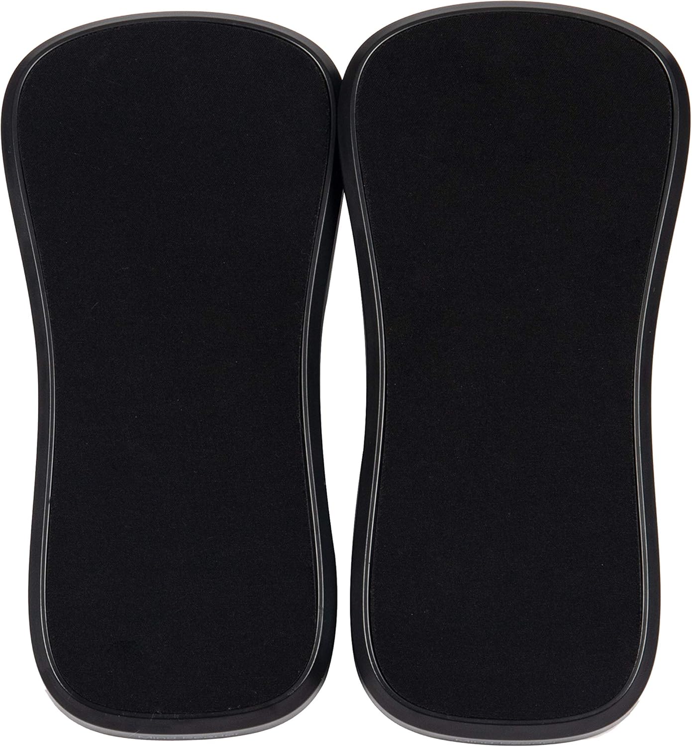 Mind Reader 2 Pack Wrist Rest Pad Clamps, Attaches to Desk, for Office, Computer, Laptop, Mac, Easy Typing Pain Relief, Black