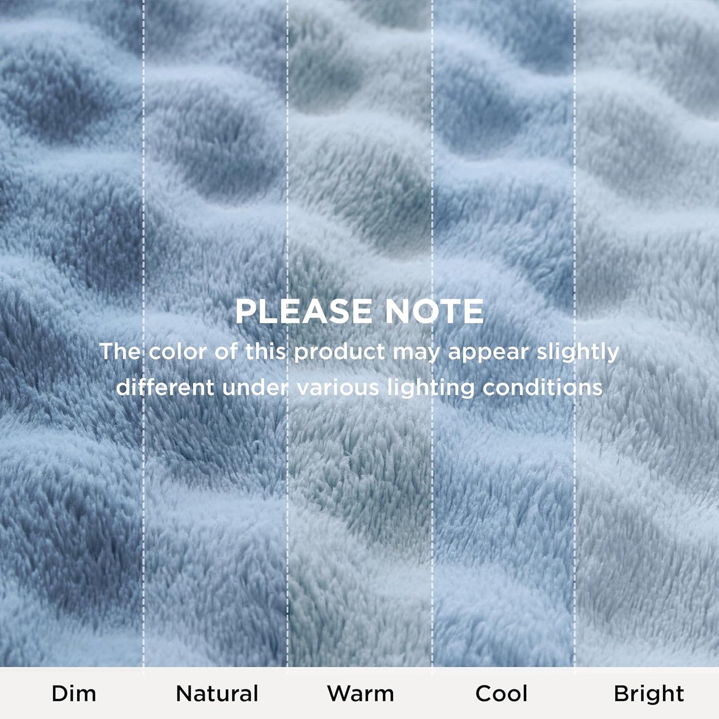 Bedsure 3D Fleece Bubble Blanket for Couch - GentleSoft Blue Spring Throw Blanket for Sofa Bed Room Decor - Luxury Soft Cozy Gifts for Her, Lightweight, All Seasons, Celestial Blue, 50"×60"