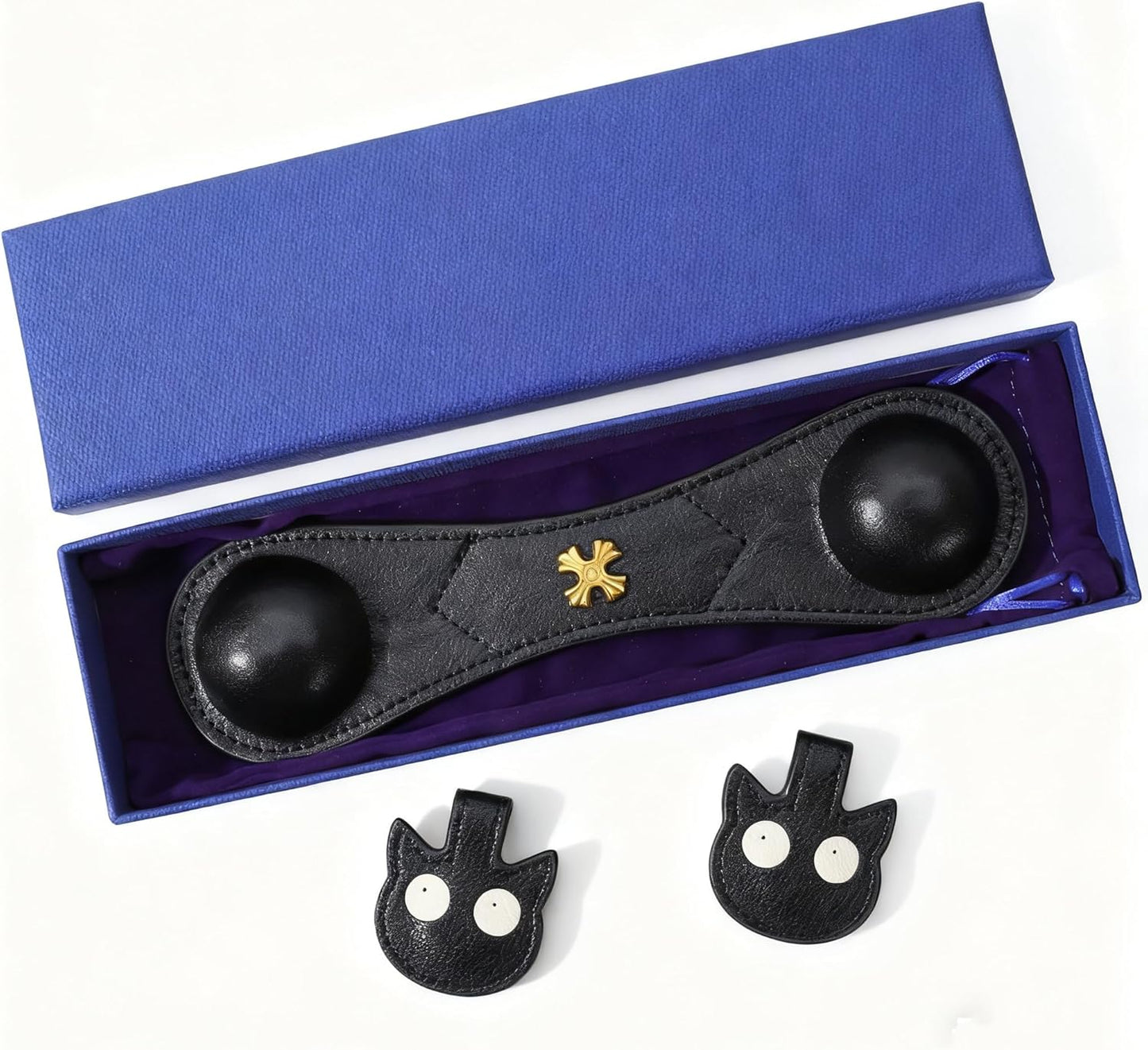 Book Weight Holder Page Open Weighted Black Magnetic Cat Bookmarks Reading Accessories Office Desk Decor Executive Gift for Writer Reader (02Bookmark Page Holder + Bookmark)