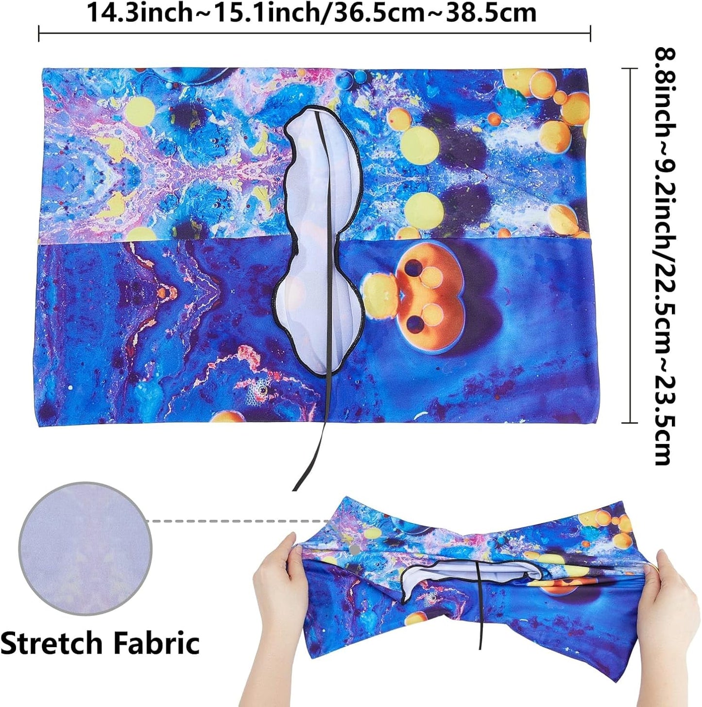 CRASPIRE Flower Stretchable Book Cover Leaf Floral Washable Reusable Large Nylon Cloth Polyester Book Protector Elastic Notebook Wraps Suitable for Most Hardcover Books