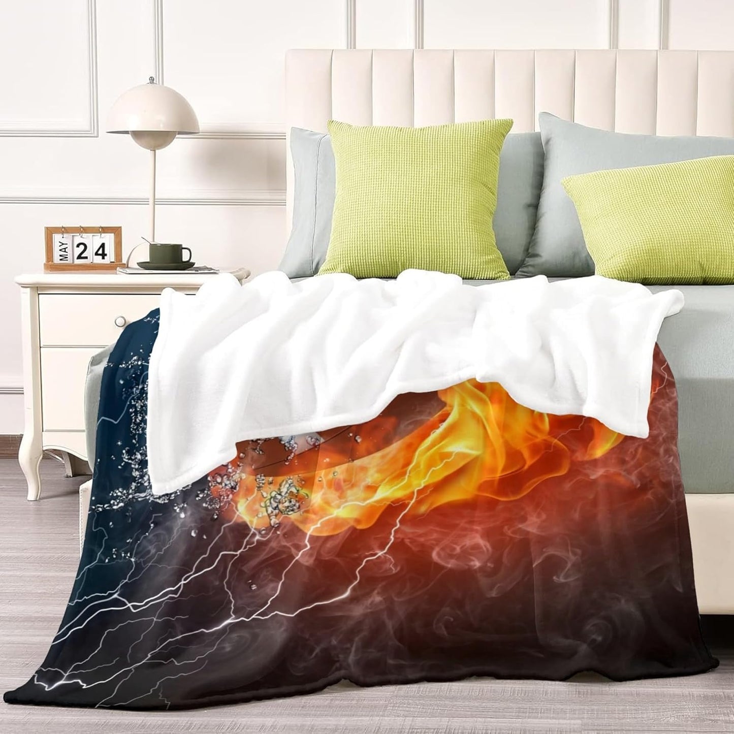 American Football Ball Sport Throw Blanket Super Soft Plush Warm Boy Men Bed Blankets for Couch Bedroom Sofa Office Car, All Season Cozy Flannel Plush Blanket for Girls Boys Adults, 80"X60"