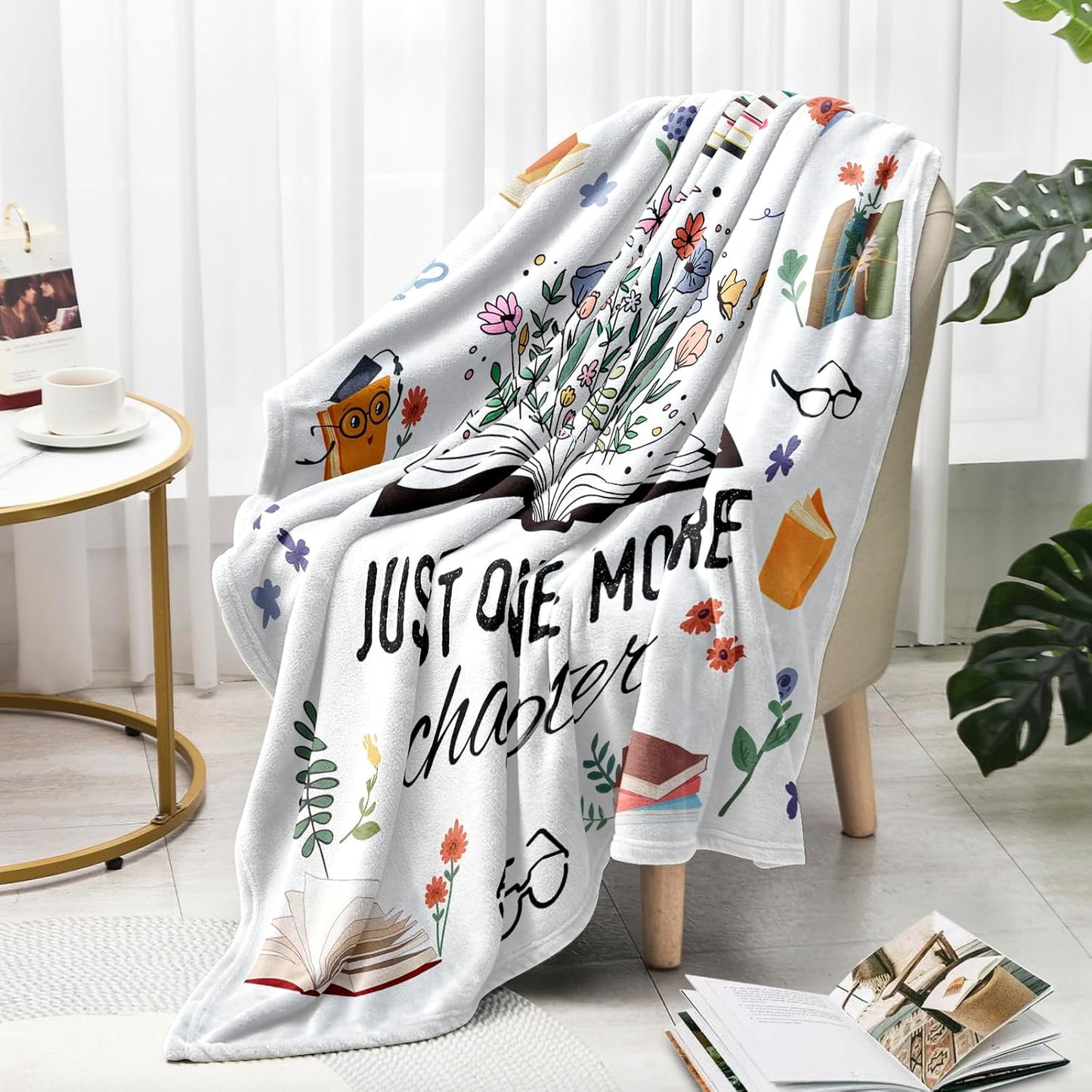 Book Lovers Gifts, Bookish Gifts for Book Lovers Women Men, Reading Gift for Readers, Literary Gift for Librarian/Nerd/Bookworm, BookClub Presents for Women Throw Blanket 60"x50"
