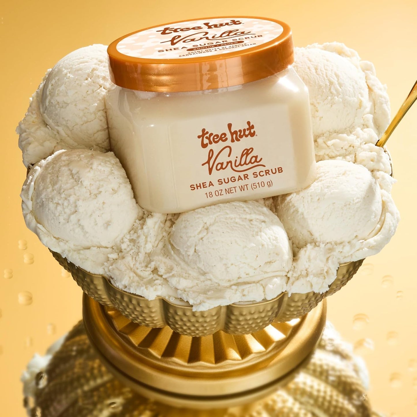Tree Hut Vanilla Shea Sugar Scrub, Easter Gifts for Women, Exfoliating & Hydrating Body Scrub with Shea Butter & Essential Oils, Smooth Skin, For All Skin Types, Vegan, 18 oz