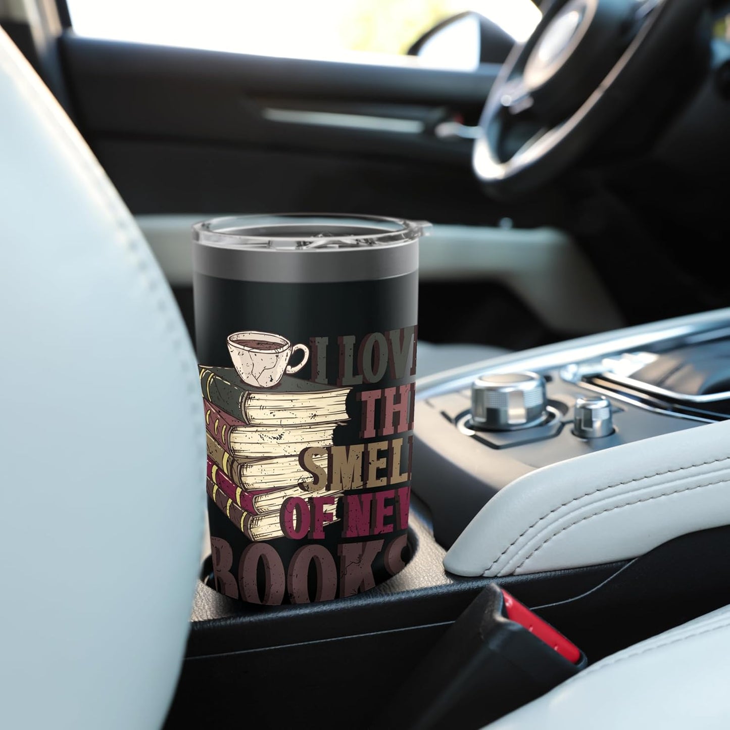 Reading Book Lover Smell Of New Books Stainless Steel Insulated Tumbler