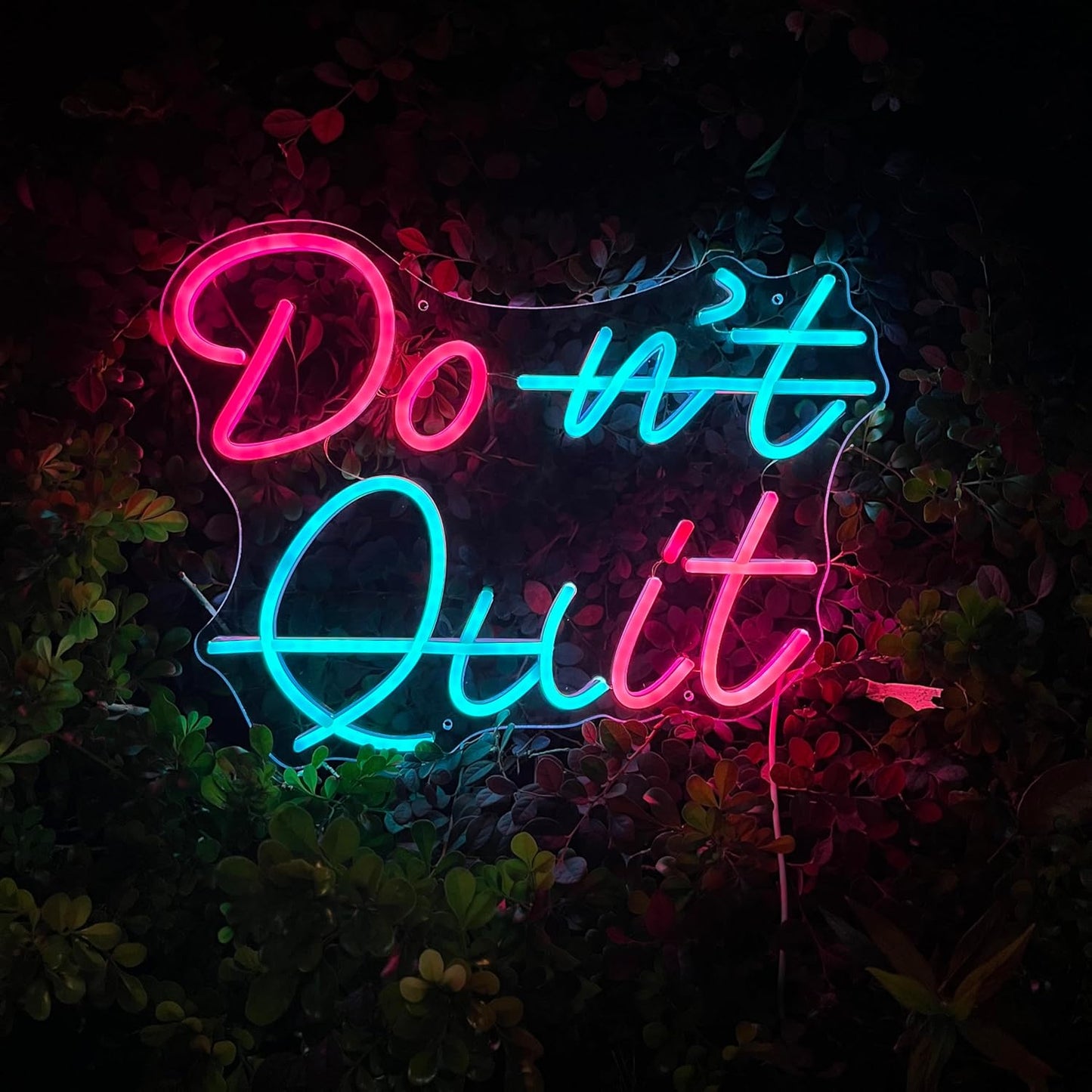 Don't Quit Neon Signs for Bedroom Living Room Party Home Decor, Led Sign with Dimmable Switch， Battery box or USB Powered (Don't Quit)