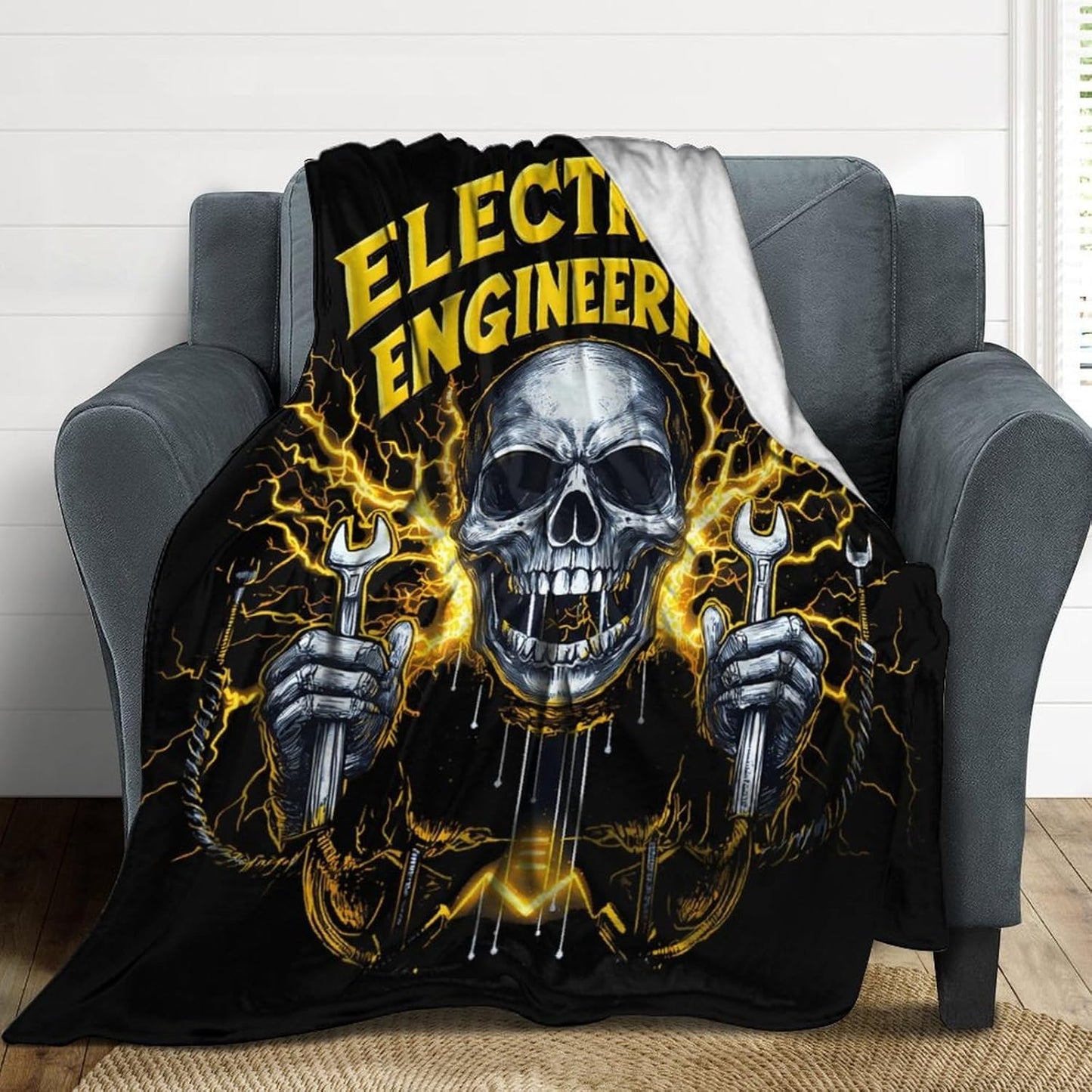 Electrical Engineering Throw Blanket Fleece Blankets Soft Flannel for Couch Bed Pet Decorative Warm
