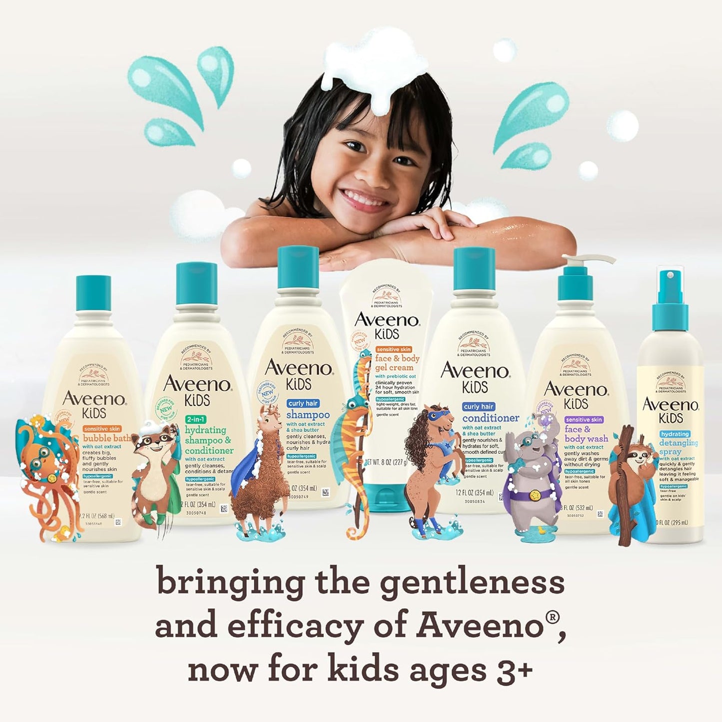 Aveeno Kids Bubble Bath Sensitive Skin 19.2 Ounce
