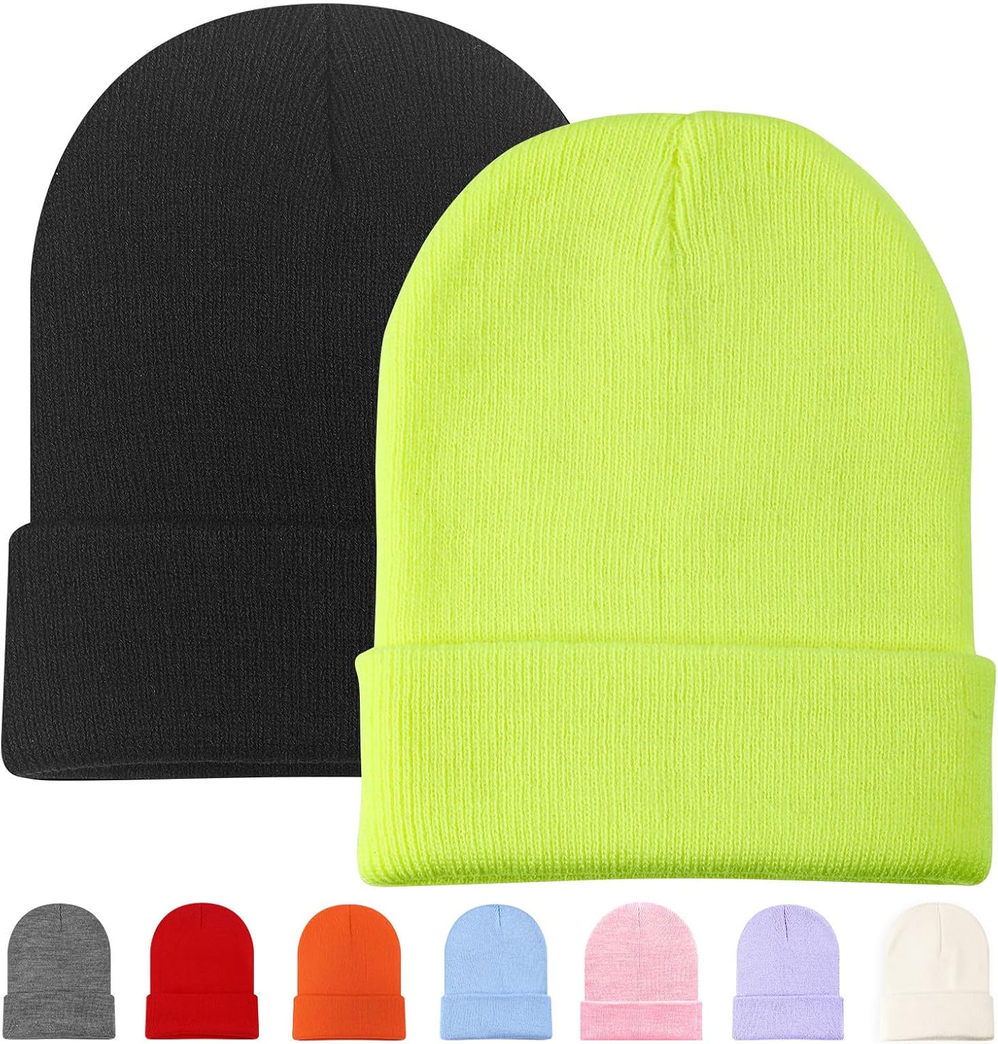 Beanies Hats Multiple Colors Available Stocking caps for Women, Ski Hat Winter Knitted Hat Elasticity Soft