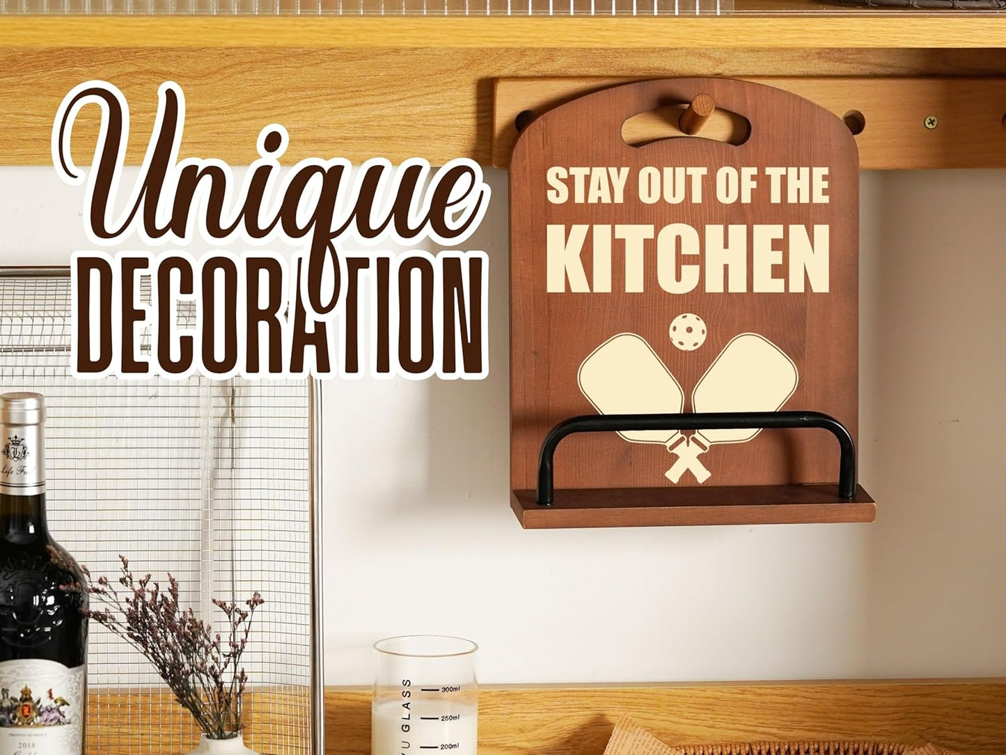 InnoBeta Pickleball Gifts for Women, Cookbook Stand for Kitchen Counter, Perfect Gifts for Pickleball Lovers on Birthday, Adjustable Tablet Recipe Book Holder, Unique Sports & Home Decor