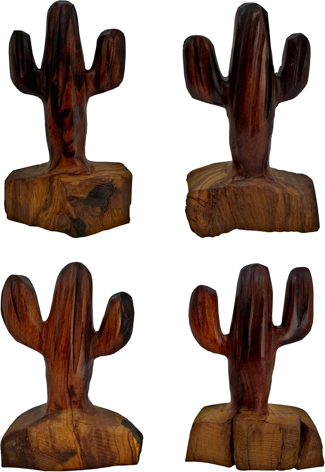 Cactus Decor - Hand Carved Wood Saguaro Desert for Home Decor - Handmade Wooden Sculpture - Old West Home Decor Southwest