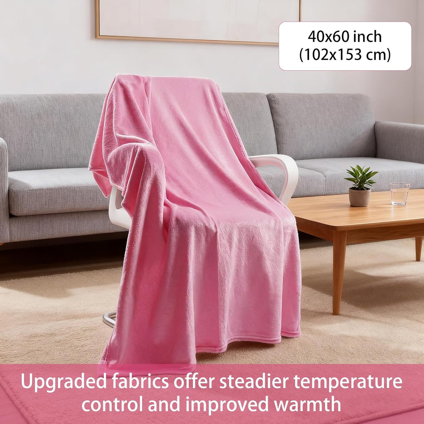 16 Pcs Flannel Blankets 40 x 60 Inch Warm Throw Blanket Soft Flannel Blanket for Girls Sleepover Party Teenager Bed Travel SPA Movie Party (Pink)