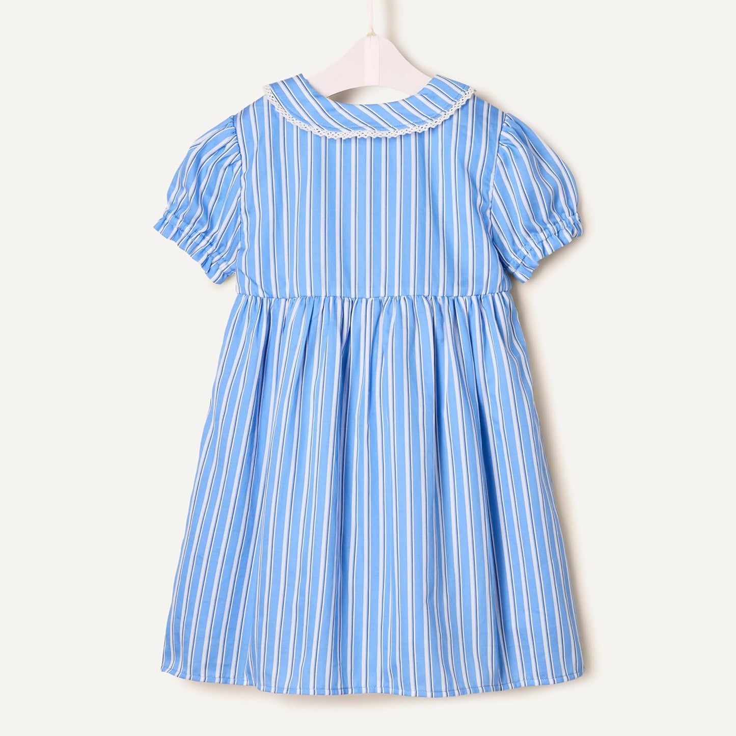 Amazon Essentials x Sofia Grainge Toddler and Baby Girls' Cotton Sateen Dress with Collar