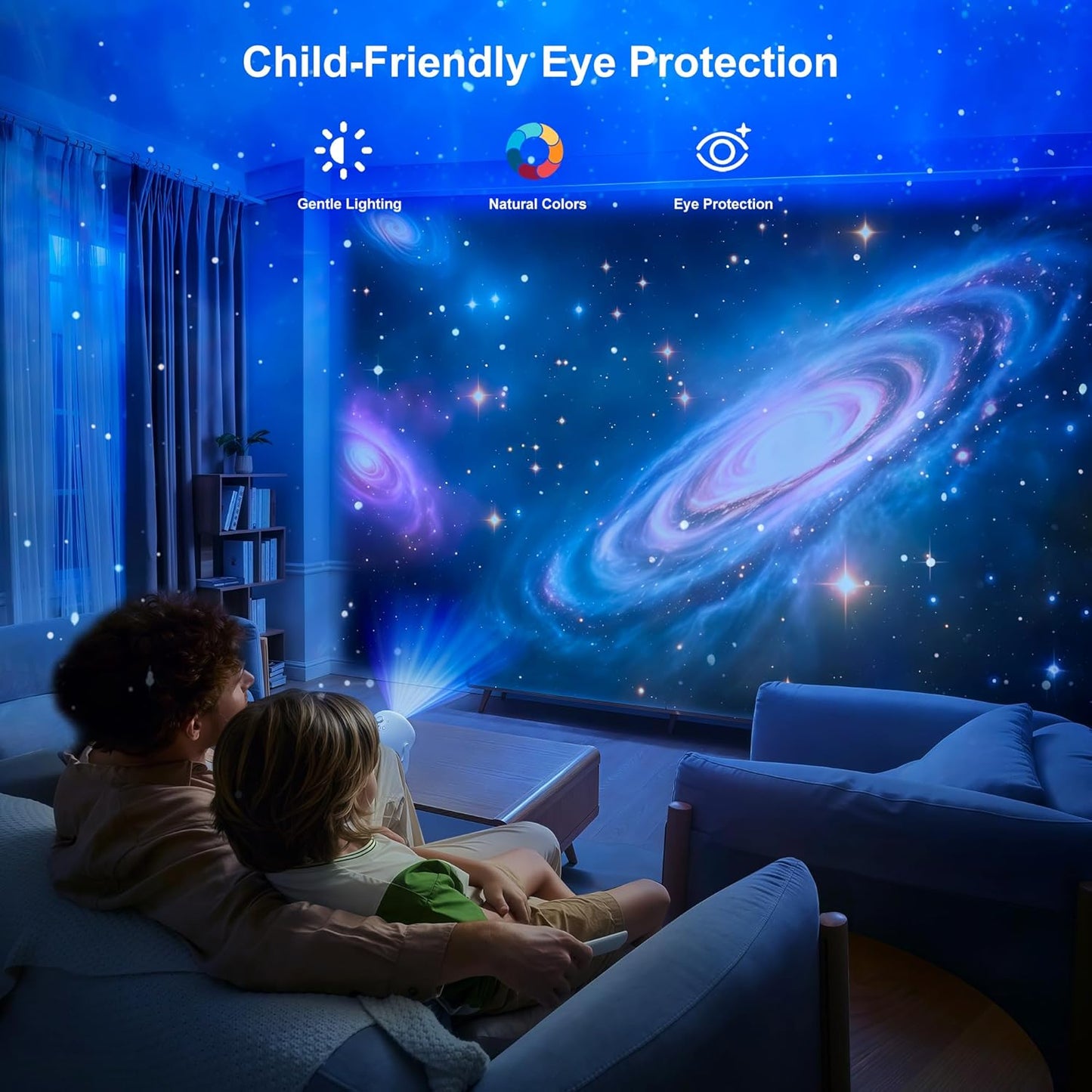 Brizled Galaxy Projector Pro, 4K Glasses-Free 3D Holographic Projector with 90+ Dynamic Themes, Star Light with Stereo Bluetooth Speaker, Remote Nebula Night Light for Room Halloween Christmas Decor