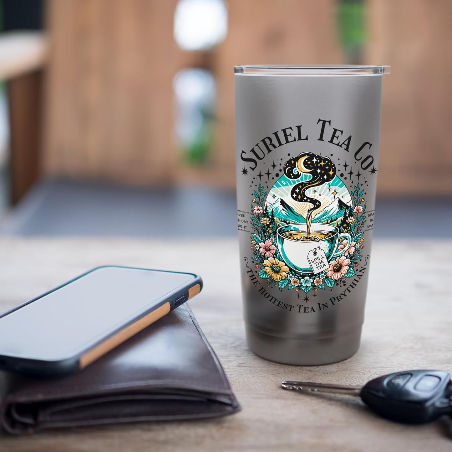 Suriel Tea Spicy Fantasy Romantasy Readers Booktok Bookish Stainless Steel Insulated Tumbler
