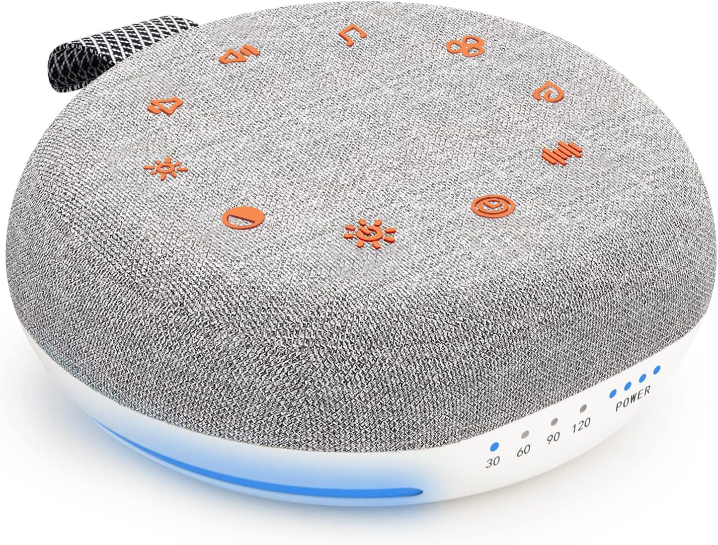 White Noise Machine,Portable Sound Machine with 40 Soothing Sounds, USB Rechargeable,Sleep Sound Timer & Night Light for Baby Kids Adults