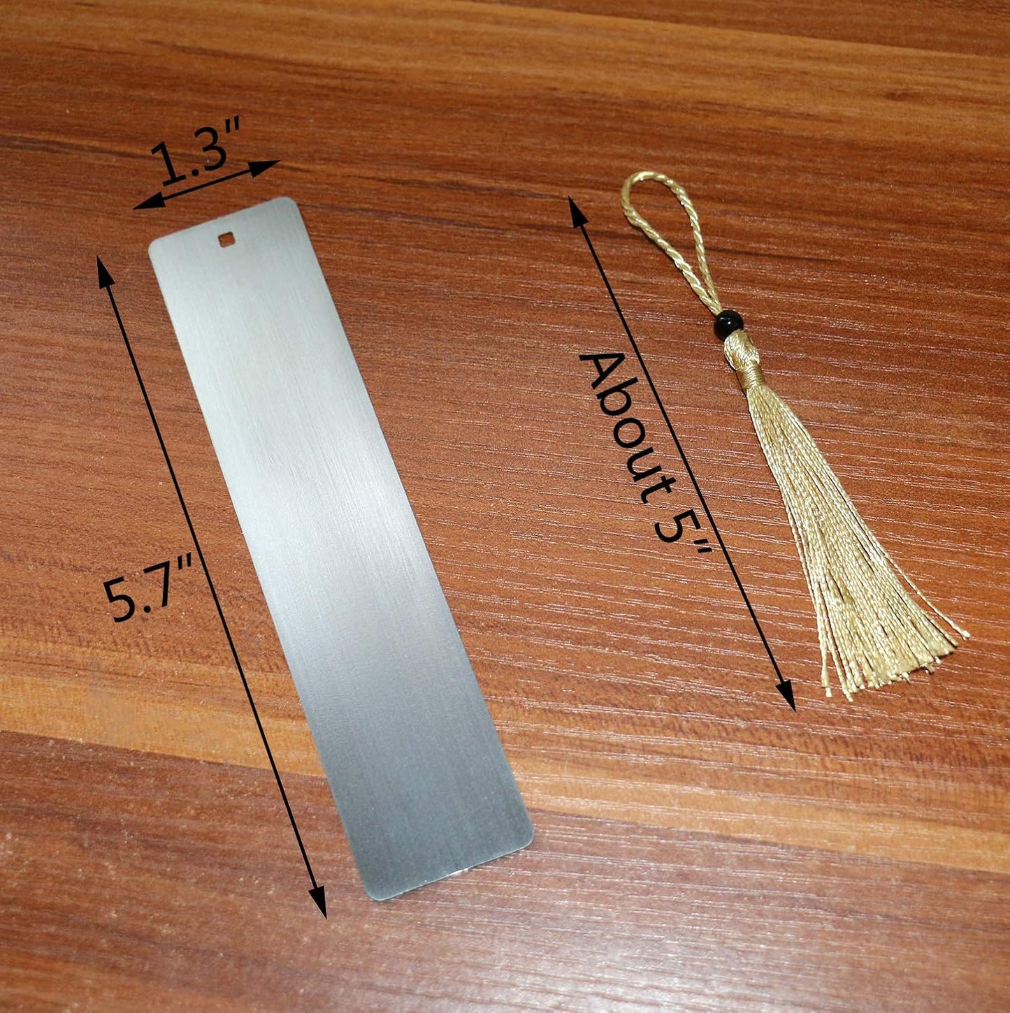 4 Pcs Freely Createable Silver Metal Tassel Bookmarks - As The Best Gift