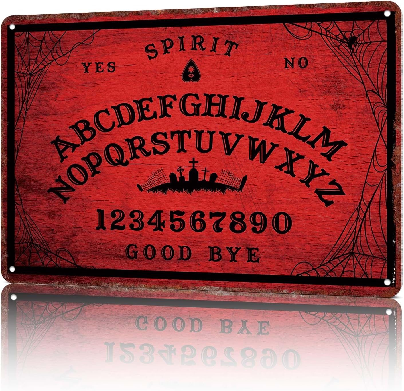 Read Sign Ghost Board Game Ouija Vintage Metal Tin Sign Book Signs Library Decor For Home Library Bookstore Coffee Shop Study Room Kids Room Classroom Wall Decor 8x12inch
