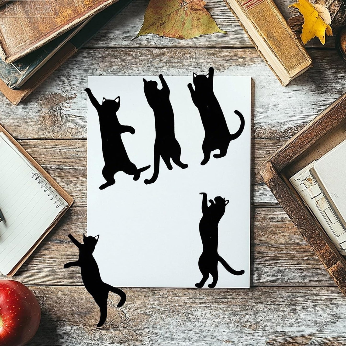 Set of 5 Artistic Feline Page Holders Rustproof Metal Craft Practical Reading Accessories Iron Bookmarks Collection Set Metal Bookmarks Page Holders