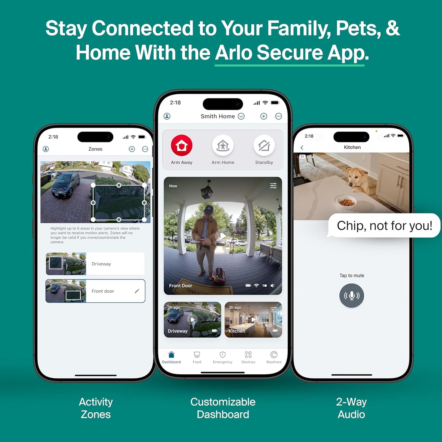 Security Camera Outdoor Wired 2-Pack - Arlo Essential 2K Surveillance Camera with Person Detection, Package Alert, Color Night Vision, 2-Way Audio, Weather Resistant, Motion Detection