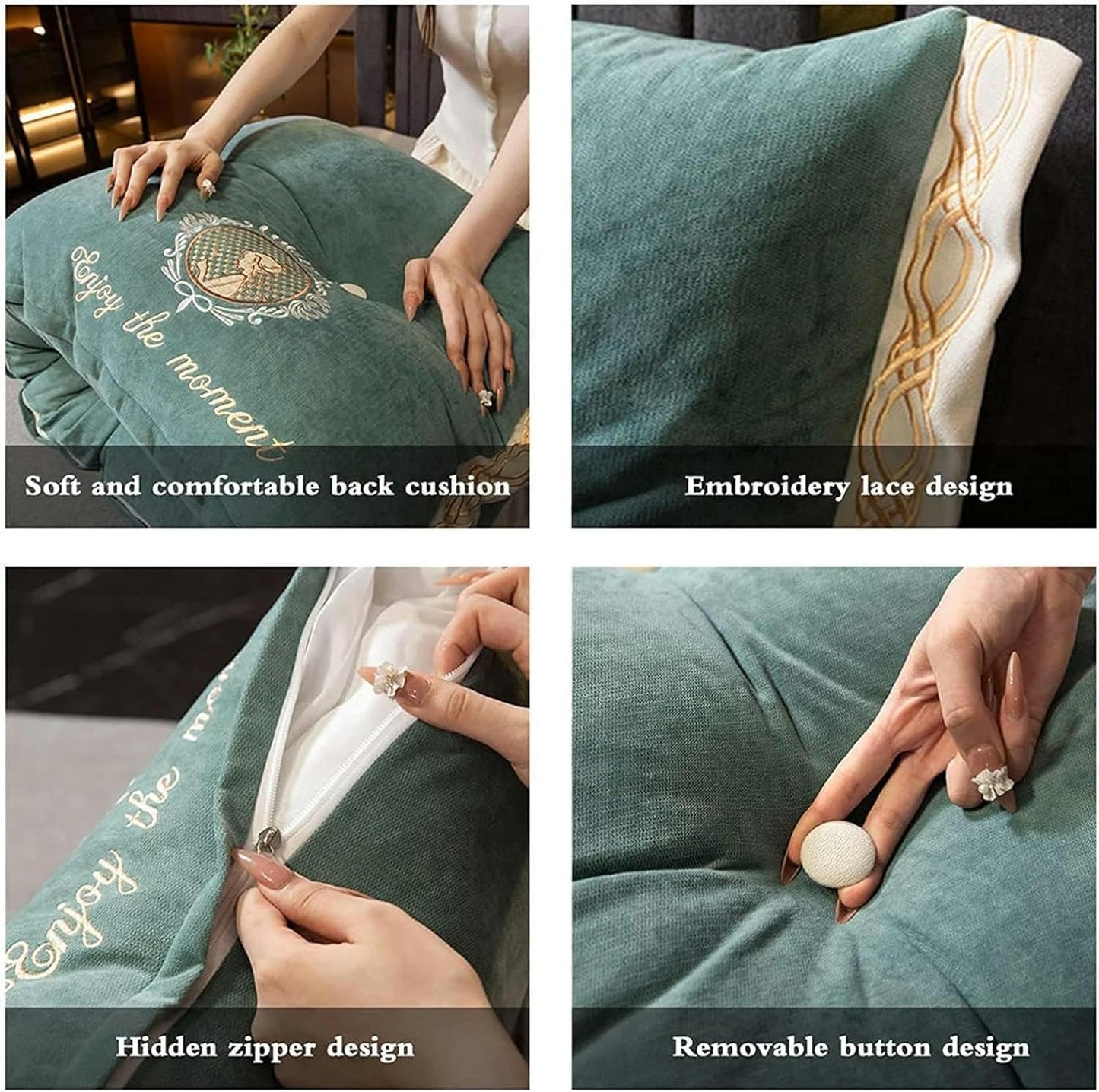 Triangular Reading Bed Rest Pillow, Wedge Body Positioners Pillow Bed Back Cushion Pillow Daybed Backrest Support Cushion Bed Rest Pillows(Brown,100 * 60CM)