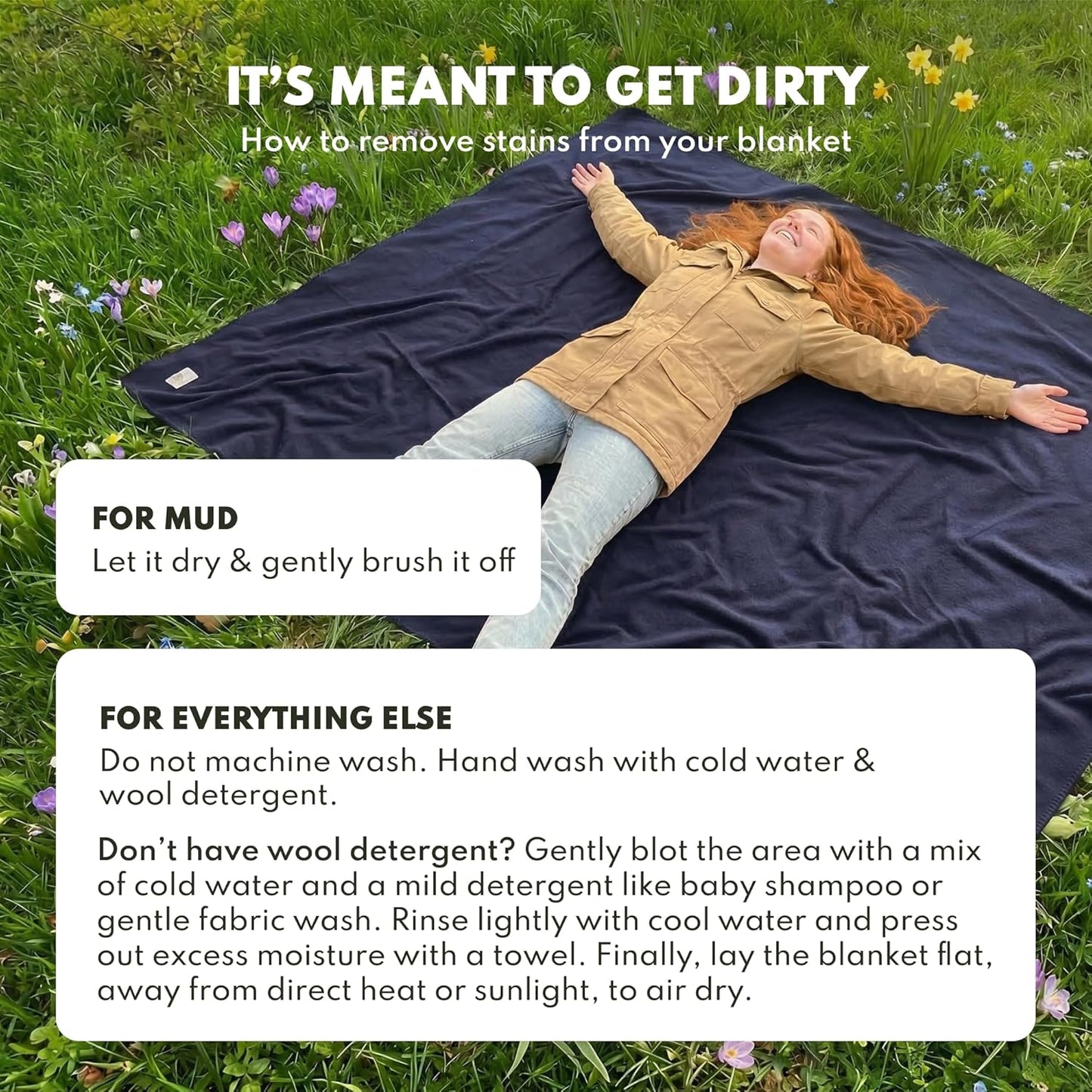 Woolly Mammoth Woolen Company Merino Wool Blanket - 80% Merino Wool - Camping Blankets for Cold Weather - Mositure-Wicking for Overlanding, Hunting, Emergency Kits, Bushcraft (66" x 90" Moss)