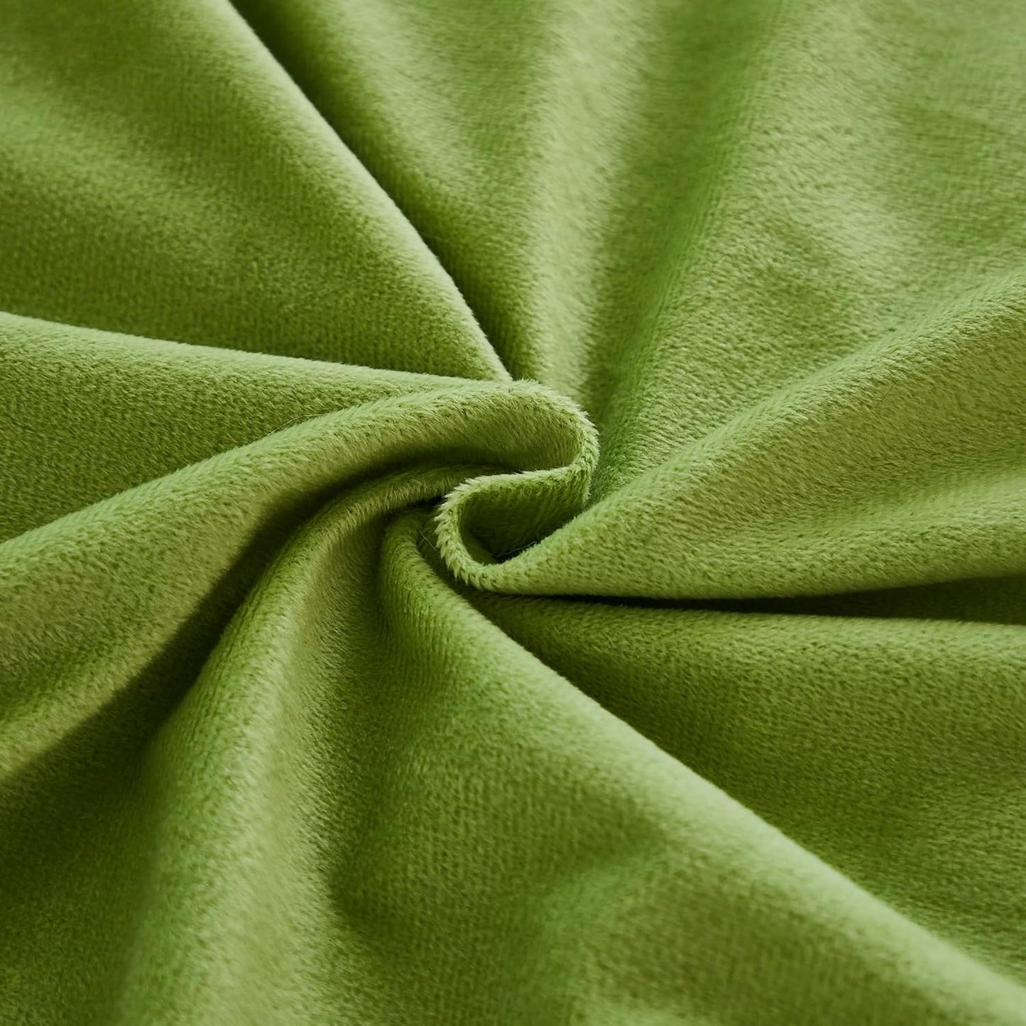 Uhamho Body Pillow Cover Large Fluffy Shaggy Lumbar Full Body Pillowcase 21 x 54 Inches Soft 1 Pack Modern Home Decorative Zipper Closure, Apple Green