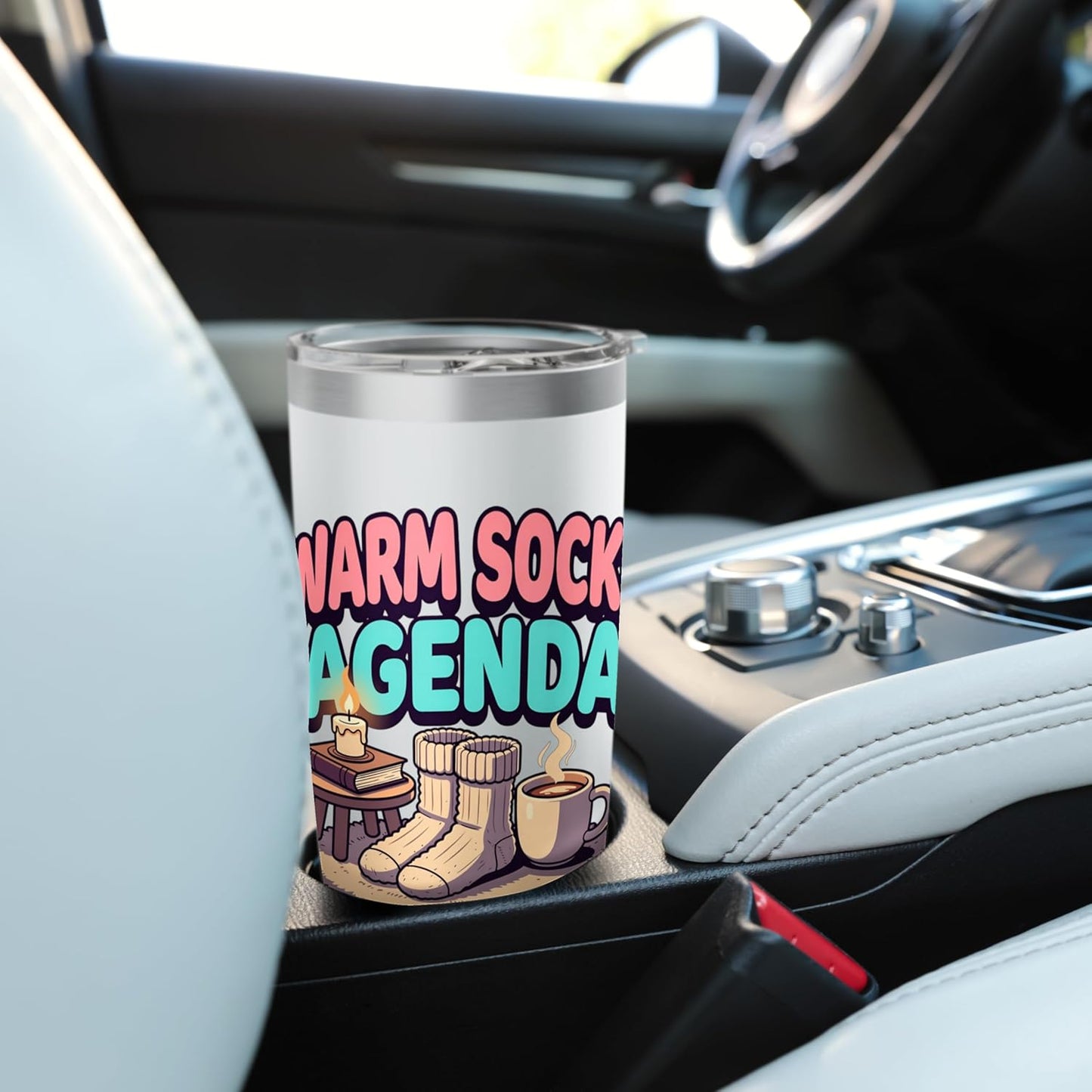 Cozy Comfort Lifestyle Humor Design Stainless Steel Insulated Tumbler