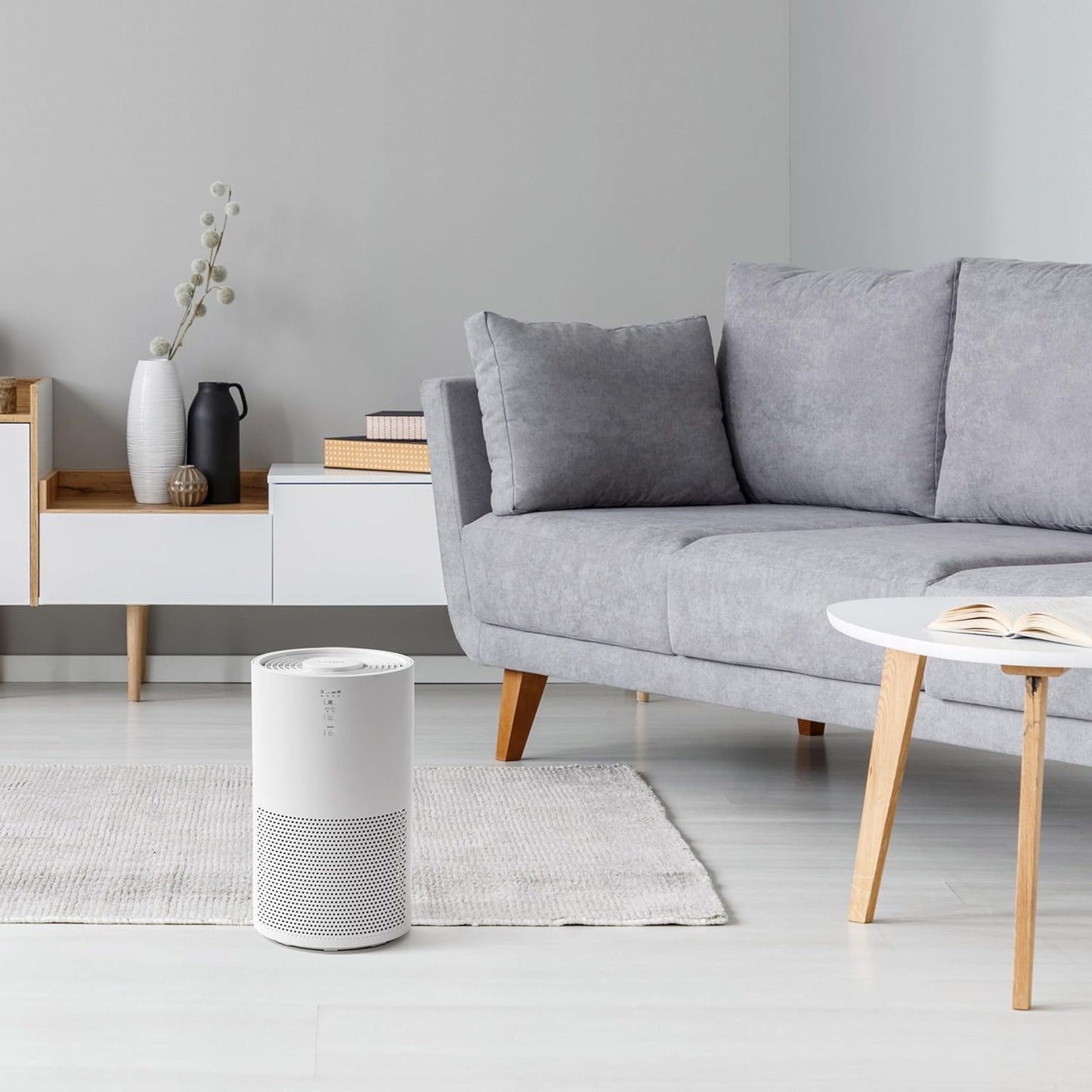 IRIS USA WOOZOO True HEPA Air Purifier, H13 3-in-1 filter removes 99.97% of particles, pet hair, smoke, and odors, covers up to 648 ft², 46W Energy Star motor, ideal for bedrooms and allergies